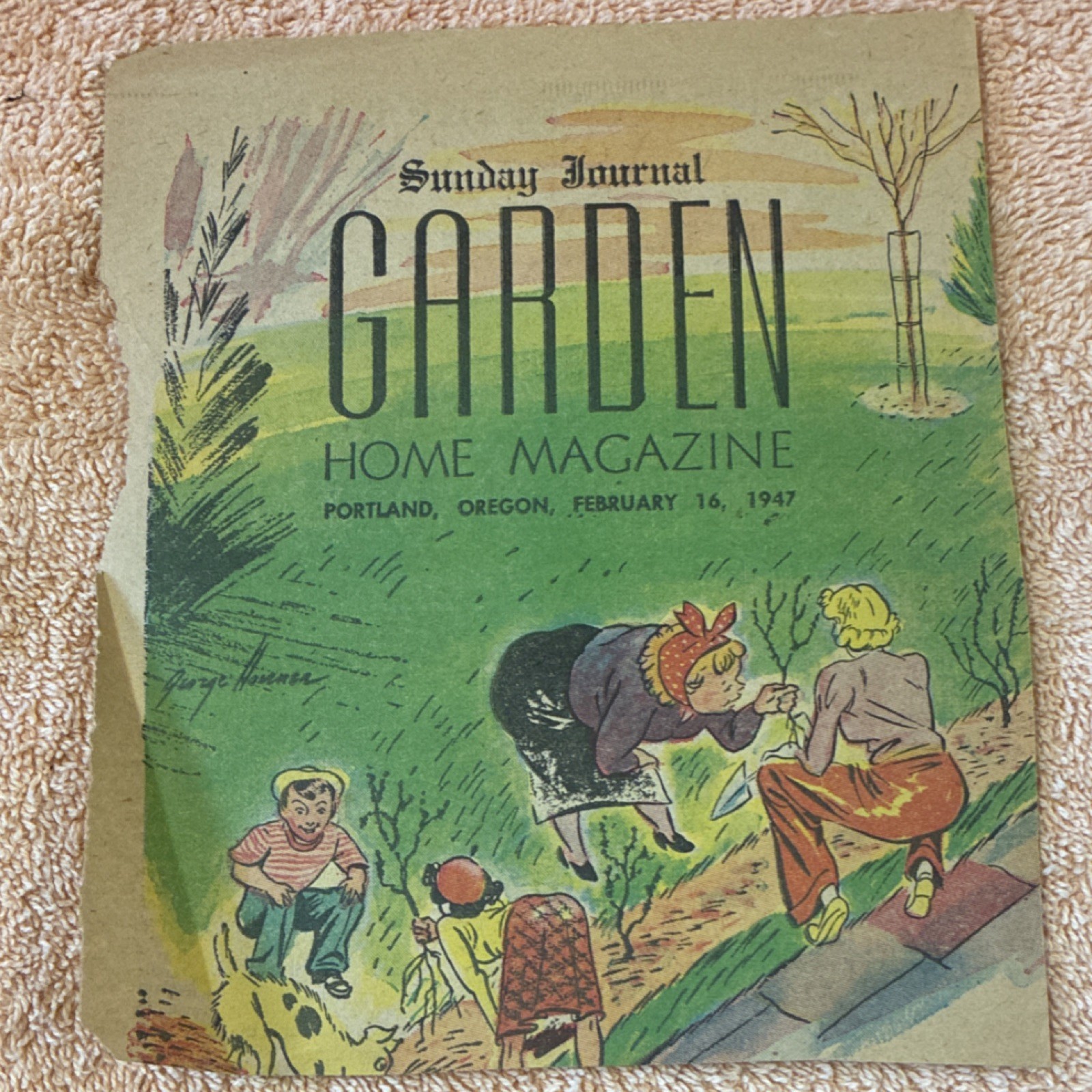 Vintage 1940 Sunset’s Popular Flower Book + 1947 Portland Oregon Garden Ephemera