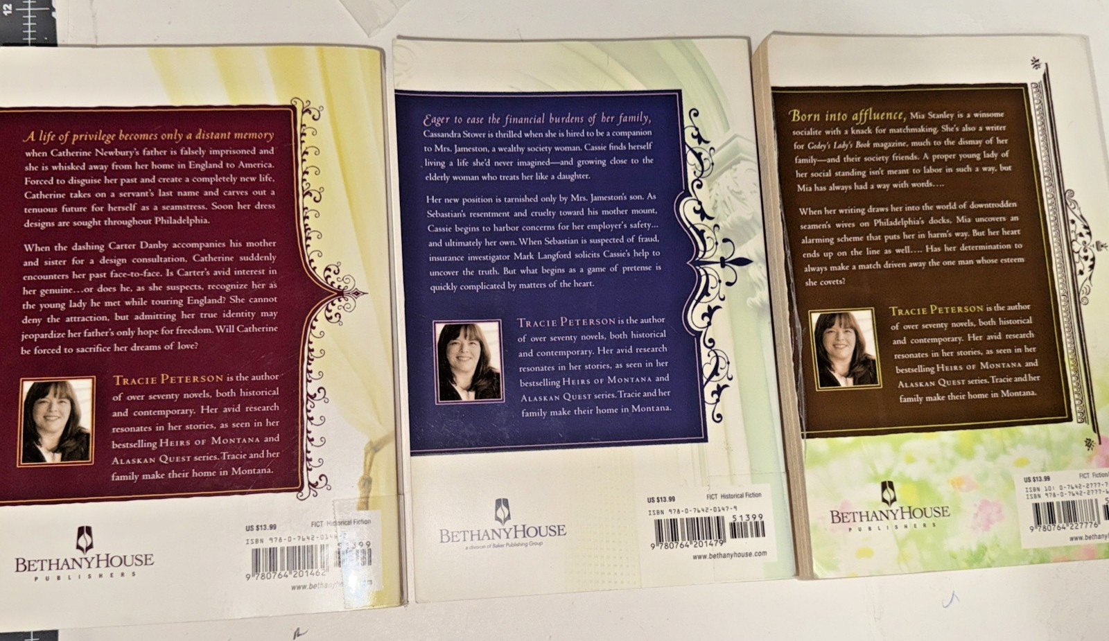 Tracie Peterson Book Series Lot of 10; Christian Romance; Historical; TPB