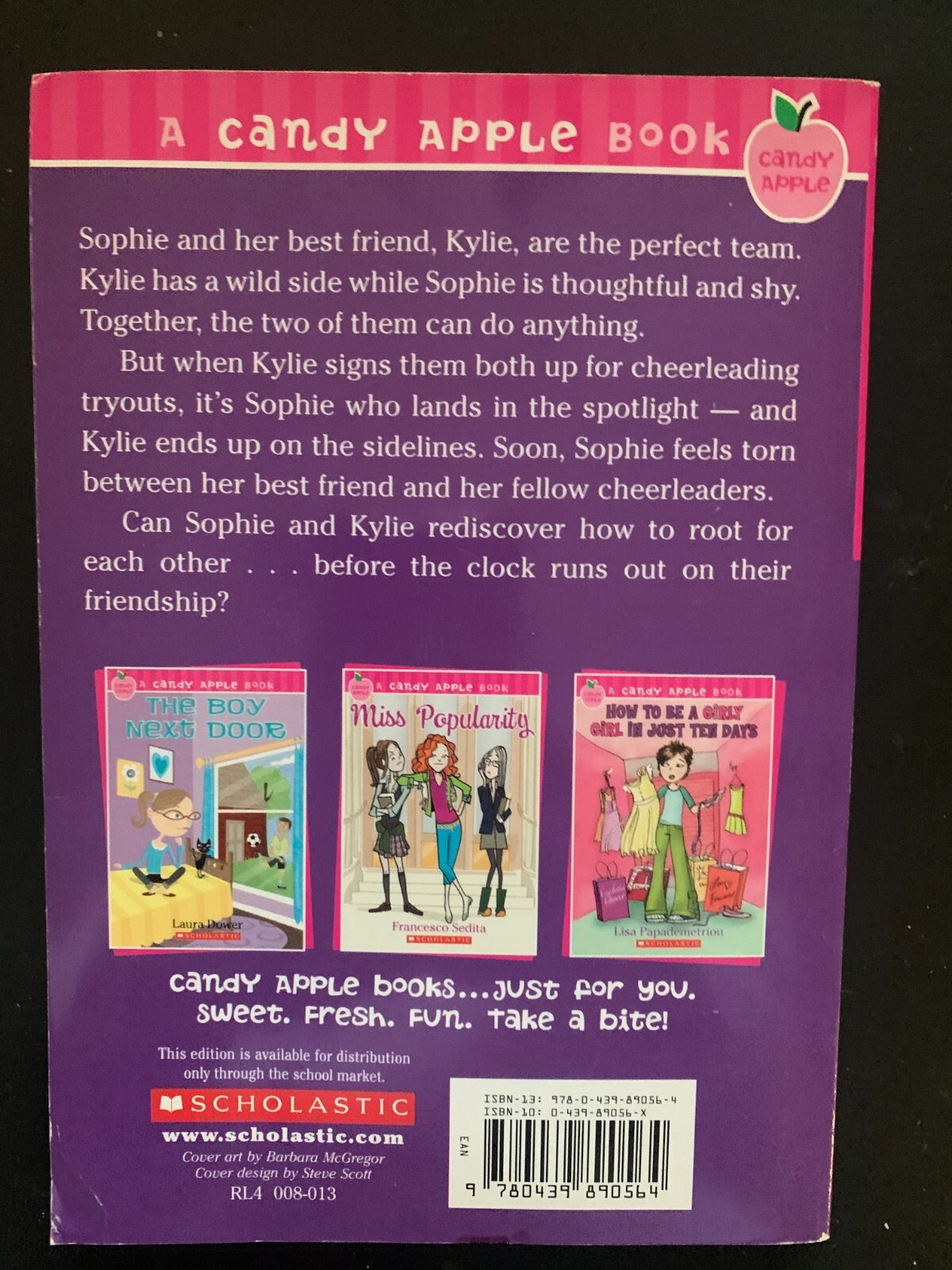 3 A Candy Apple Books: Accidental Cheerleader, Babysitting Wars, Miss Popularity