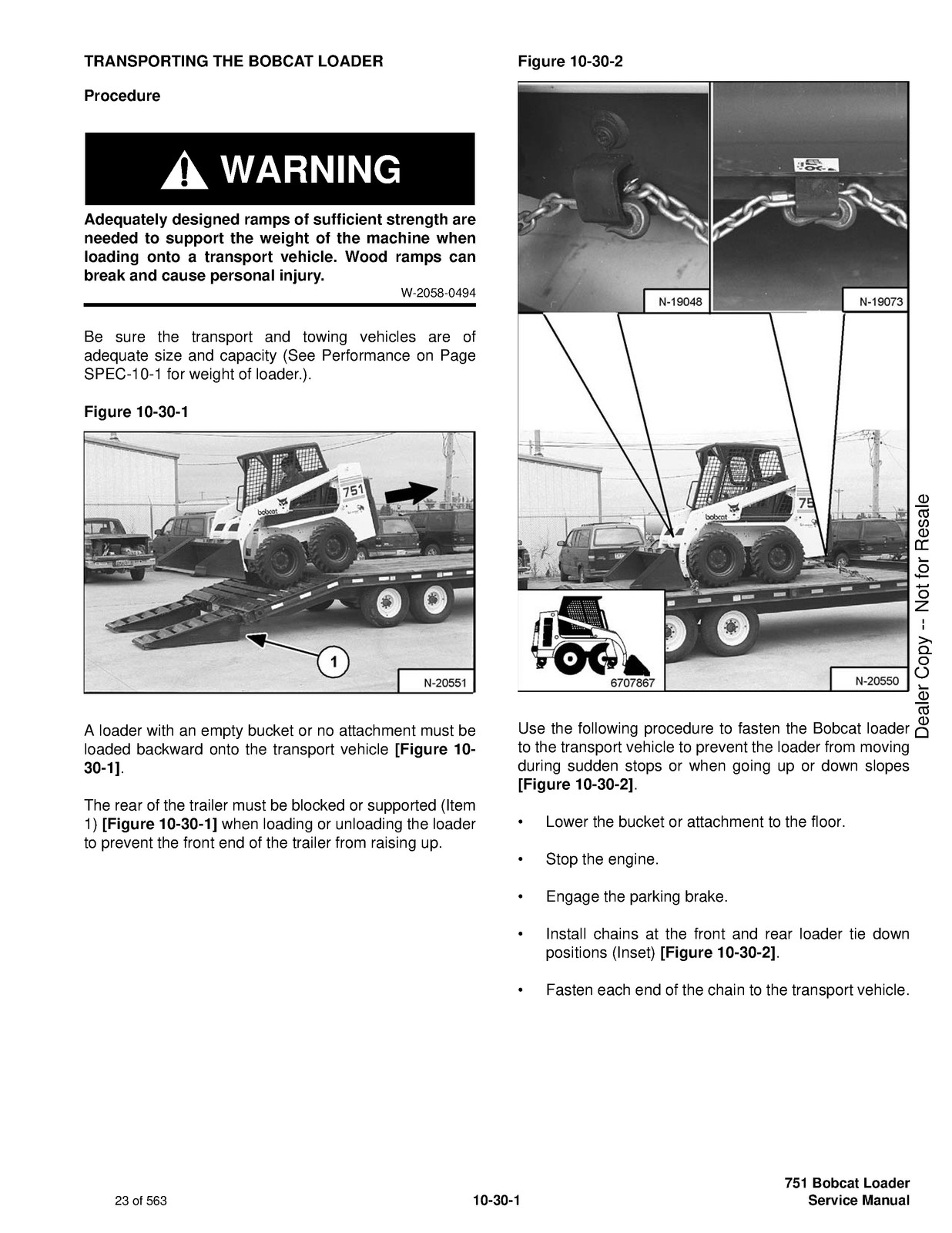 BOBCAT 751 Service Manual 2006 SN 515620001 Up – BOUND – COVERS – XL FOLDOUTS