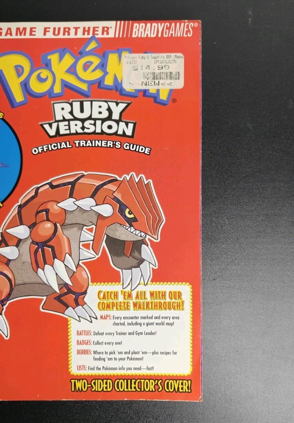 Pokemon Ruby and Sapphire Official Trainer’s Strategy Guide Brady Games GBA