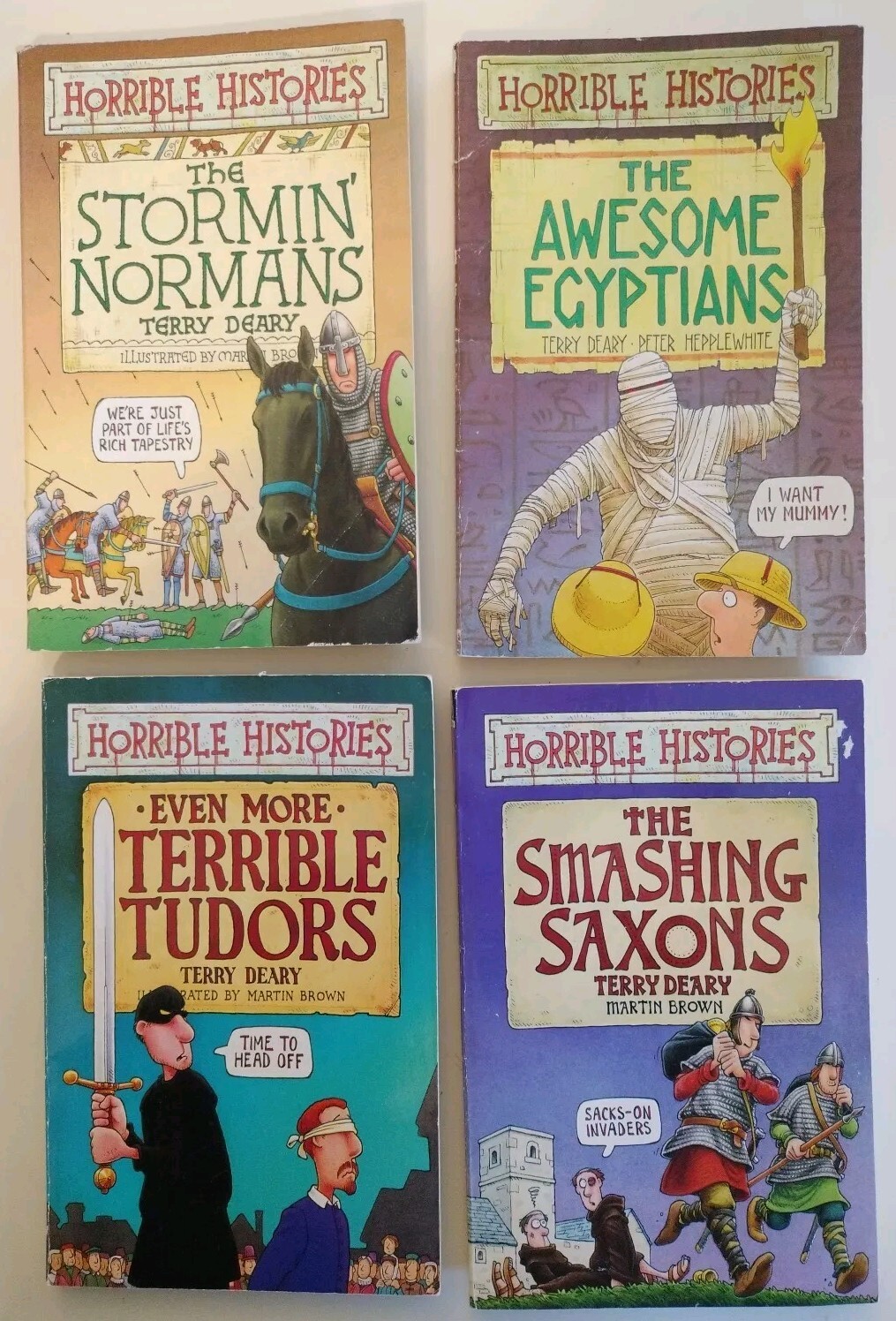 HORRIBLE HISTORIES x11 by Terry Deary PB Scholastic vintage 1990’s & 2000’s