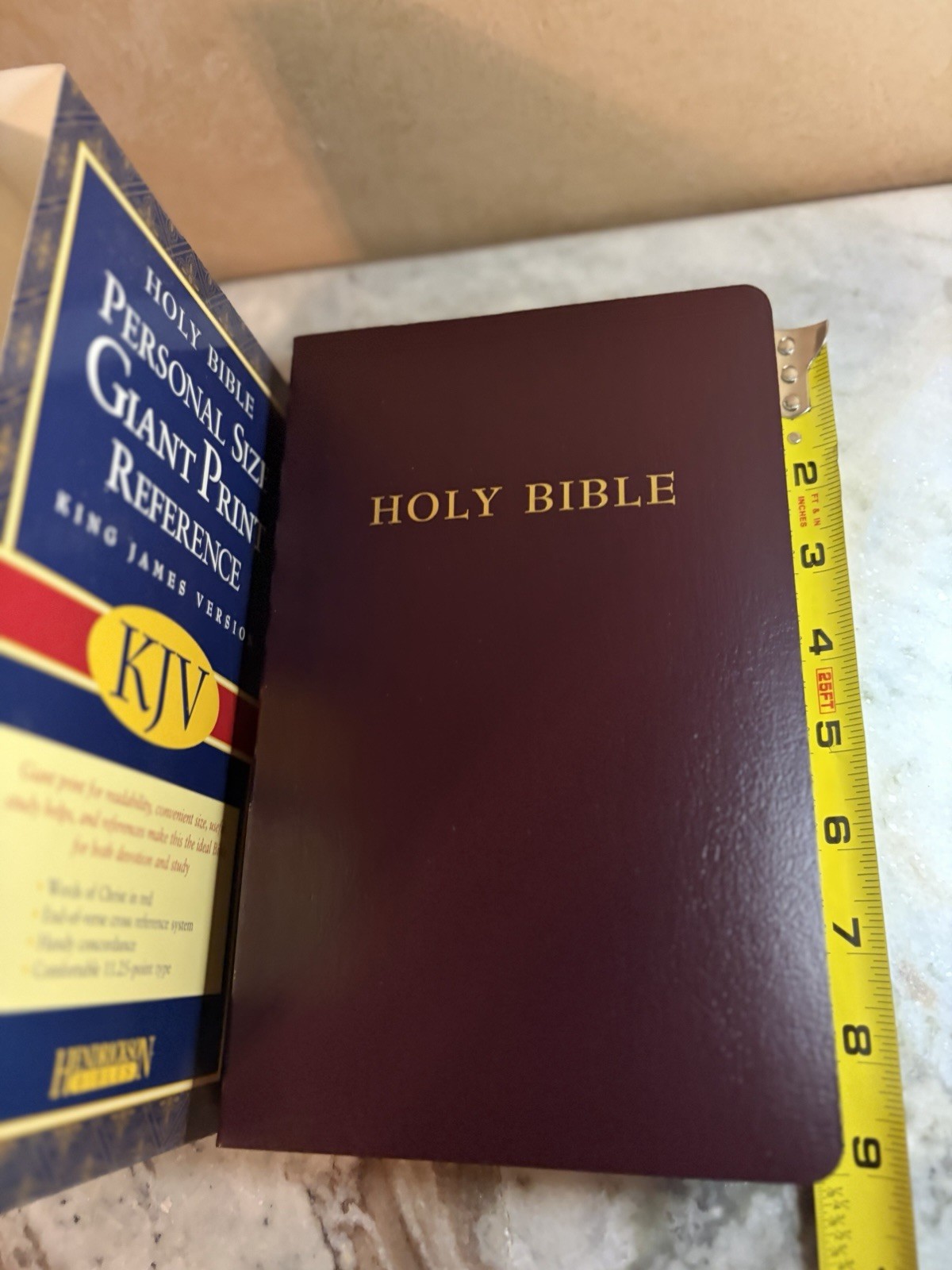 Hendrickson Holy Bible KJV Personal Size Giant Print Reference Imitation Leather