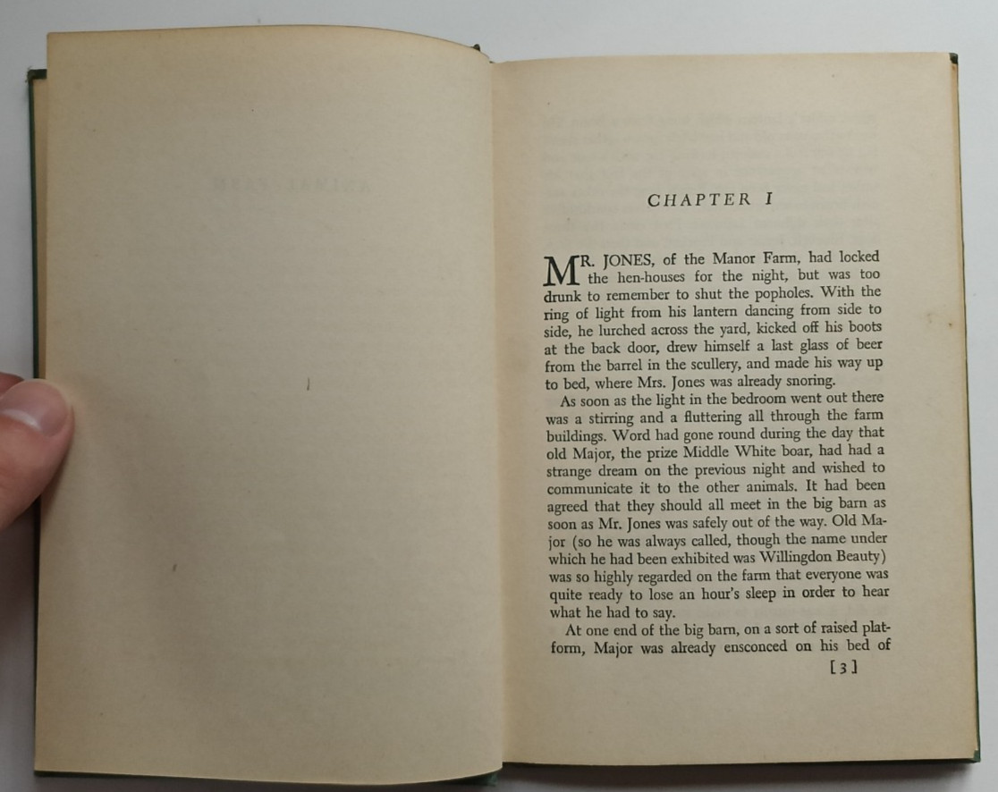 Animal Farm (1st edition) by George Orwell (Harcourt, Brace & Co., 1946) HC