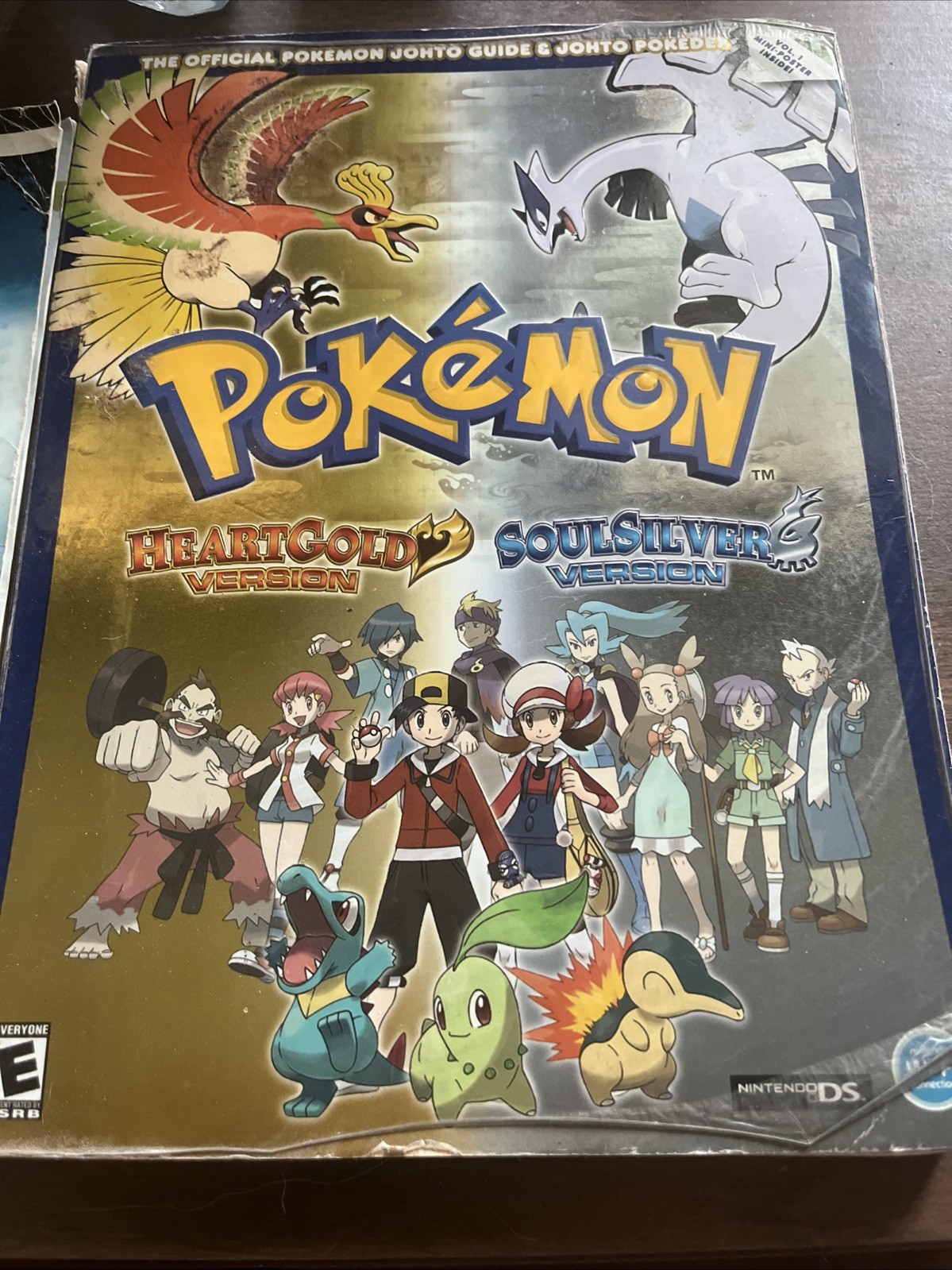 Pokemon HeartGold & SoulSilver Strategy Guide Poster Nintendo DS W/poster