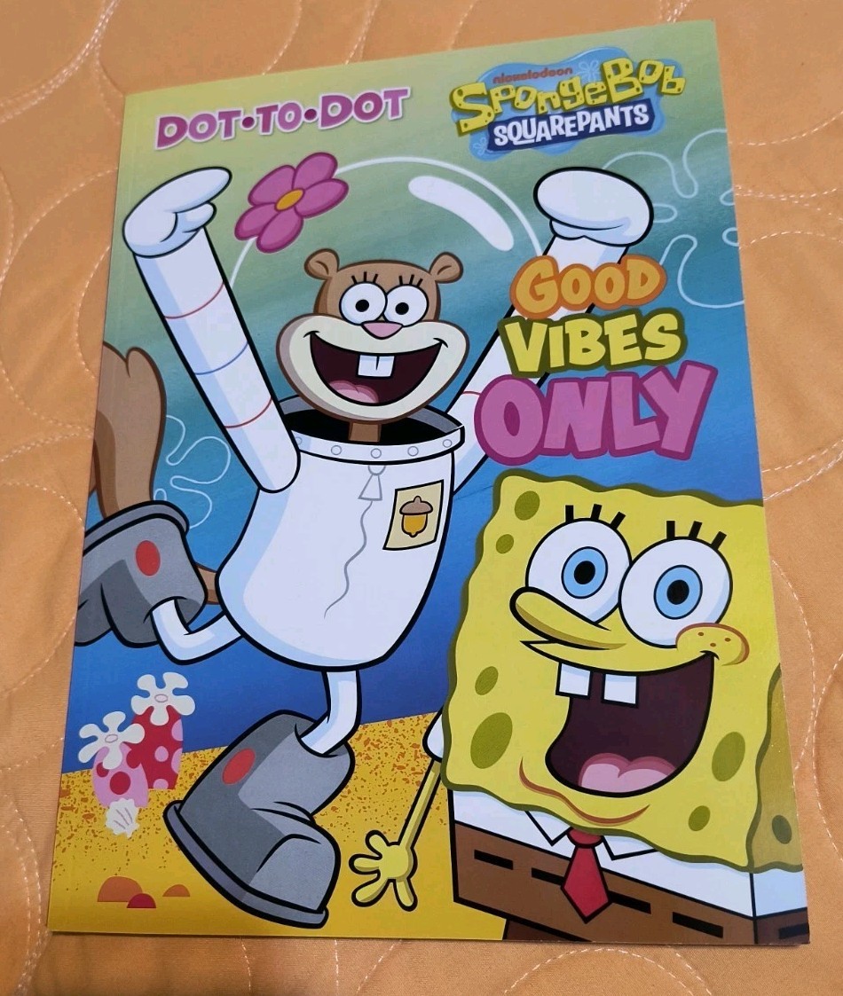 SpongeBob SquarePants Dot-to-Dot Coloring & Activity Book Tear/Share Pages 🆕