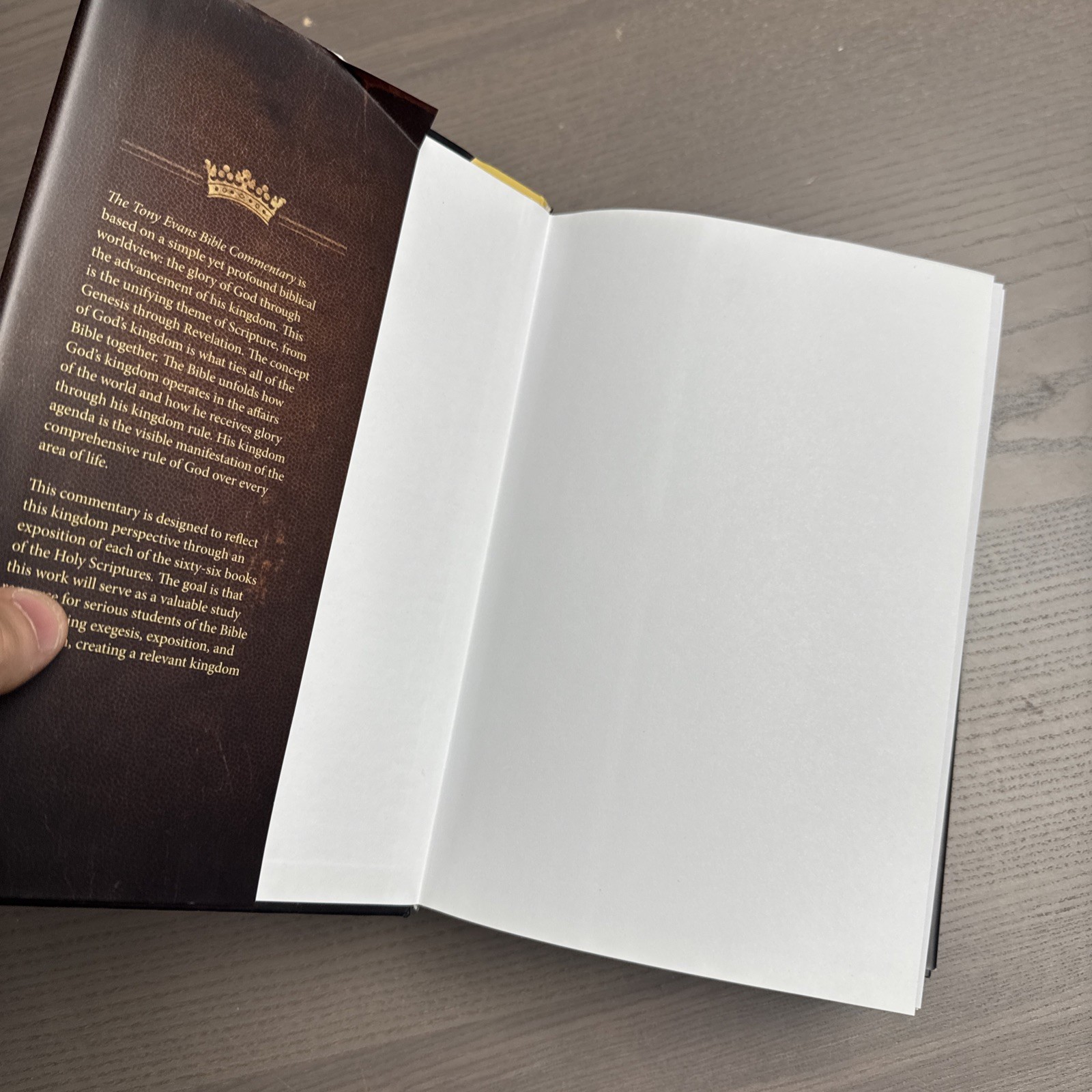 The Tony Evans Bible Commentary Hardcover Book With Dust Jacket