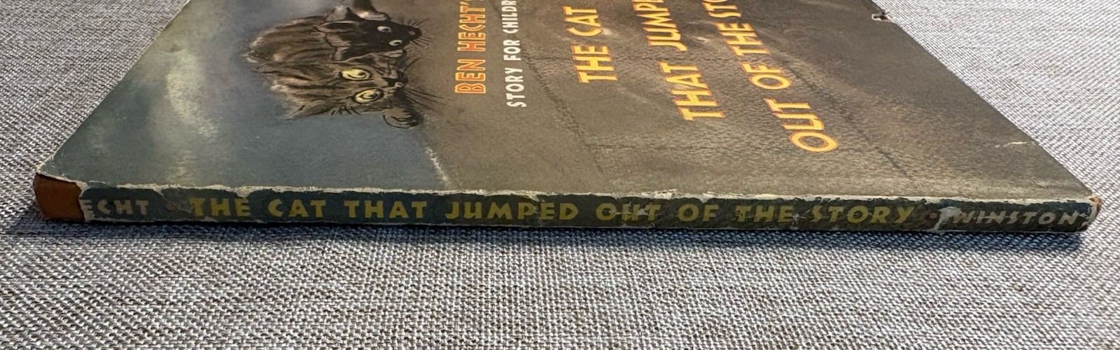 The Cat That Jumped Out of the Story Ben Hecht 1947 HC/DJ Children Book 1st Ed.
