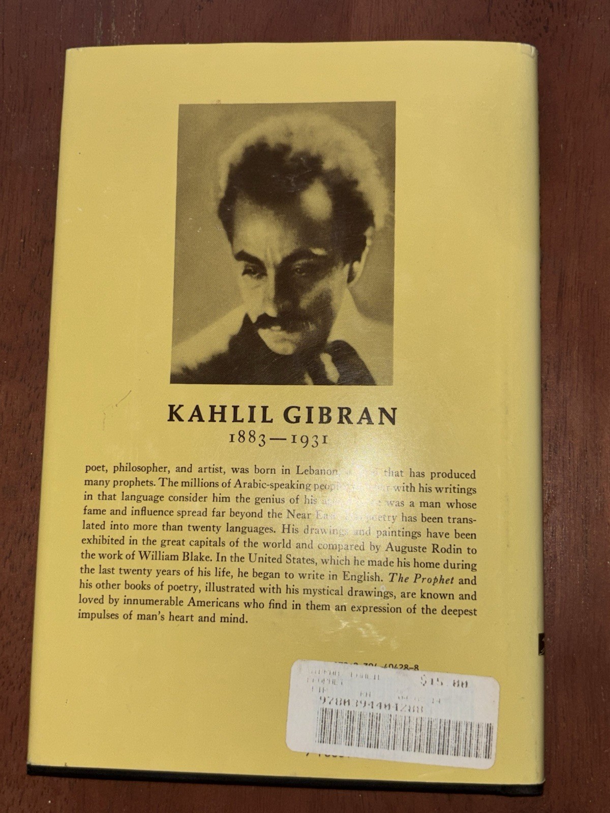 The Prophet (A Borzoi Book) – Hardcover By Kahlil Gibran – GOOD