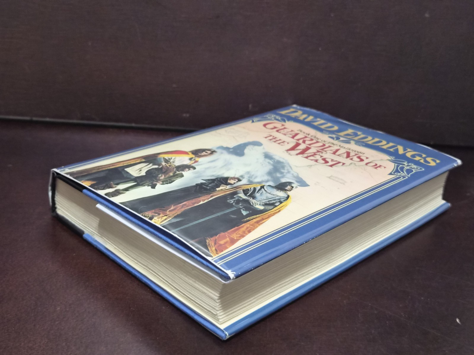 David Eddings GUARDIAN OF THE WEST Malloreon 1 1987 Del Rey BCE HCDJ VG Mylar