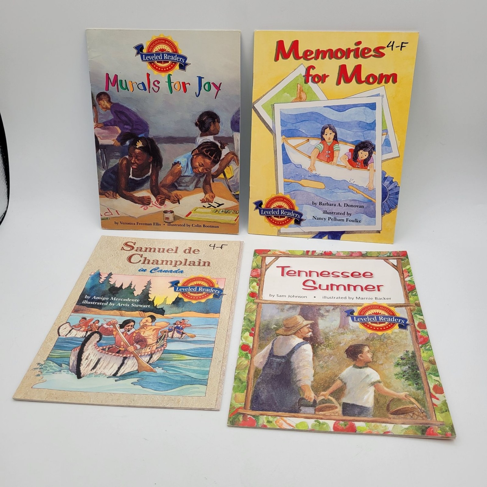 Houghton Mifflin Leveled Readers Huge Lot of 12 Booklet Books for Level 4 BK309