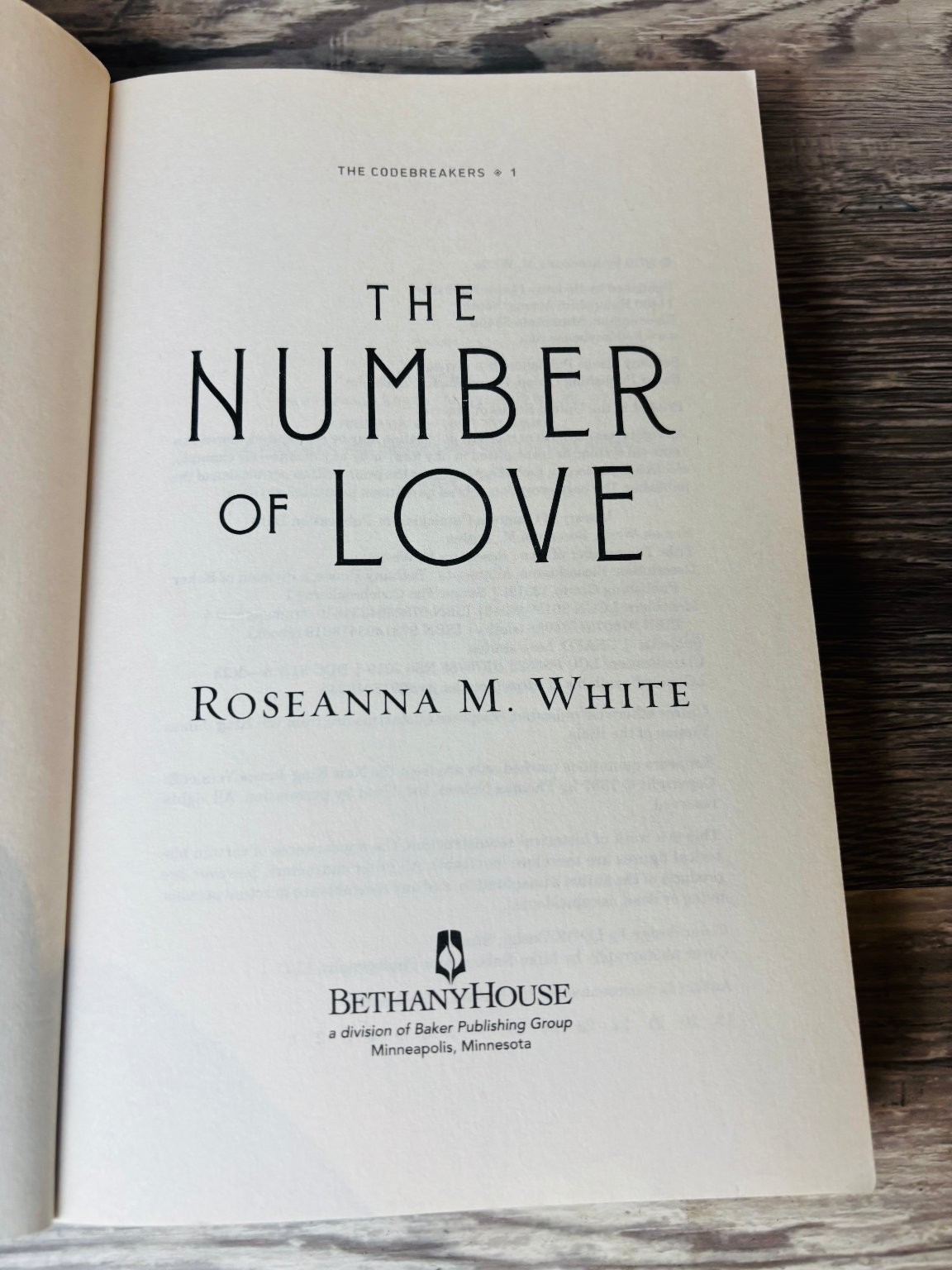 The Number of Love Roseanna M. White 2019 The Codebreakers Bethany House
