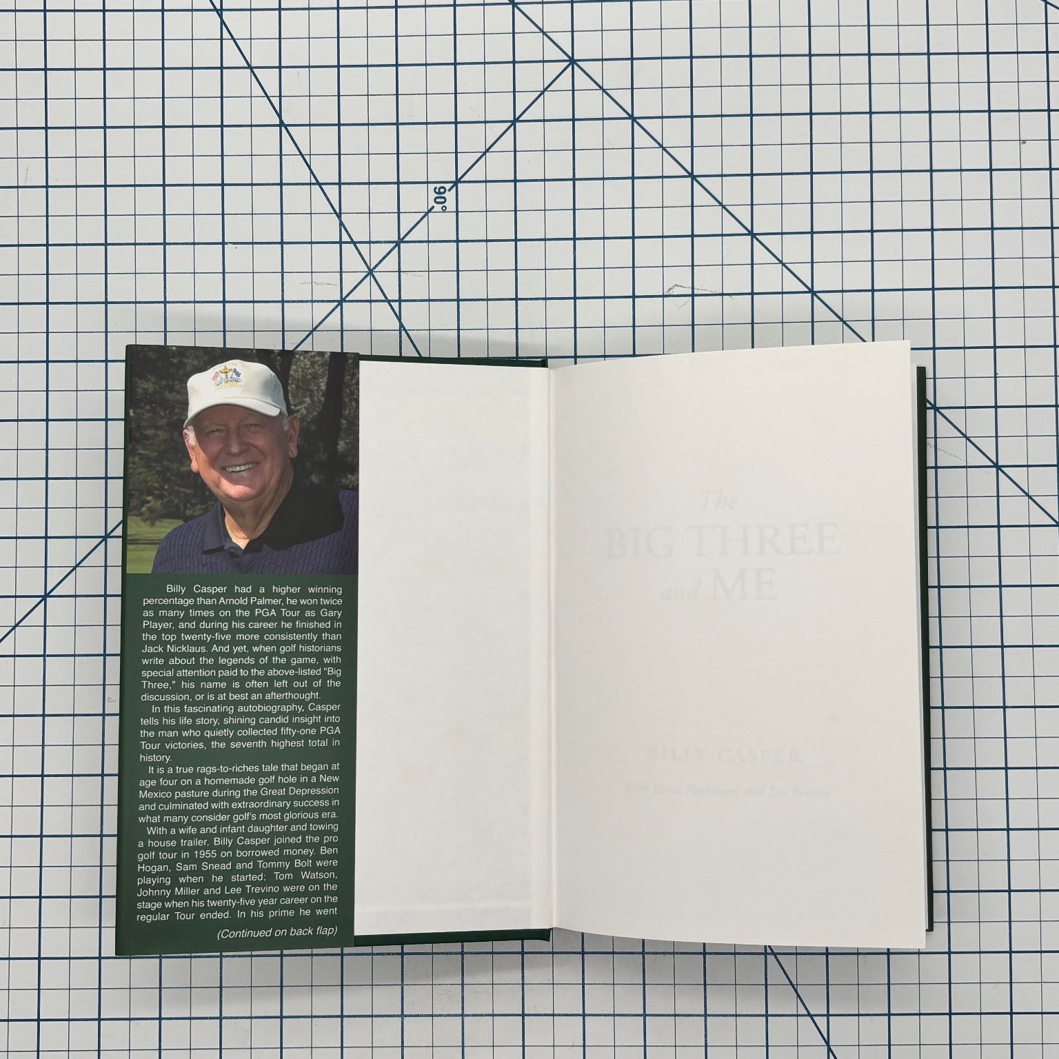 The Big Three and Me Billy Casper 2012 First Edition Signed PGA Golf Arnold Jack