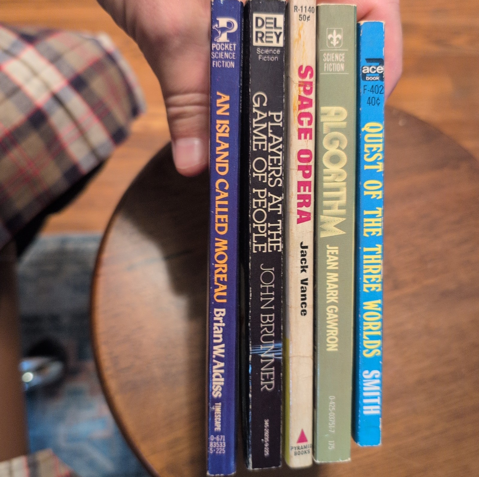 Bargain Book Lot 5 Sci-Fi Paperbacks for $25 Vintage Good Condition