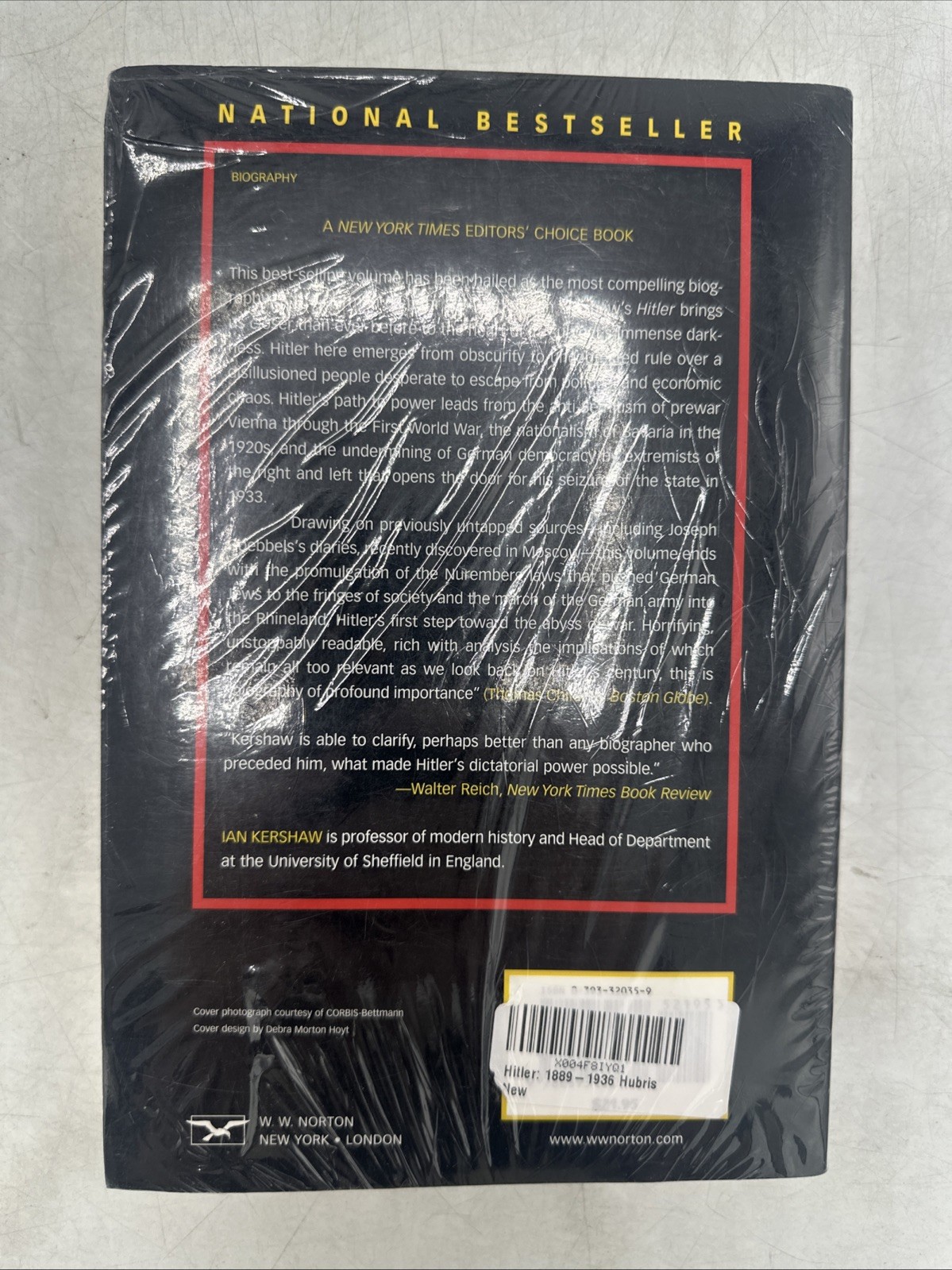 Hitler : 1889-1936 Hubris by Ian Kershaw (1999, Paperback) Brand New