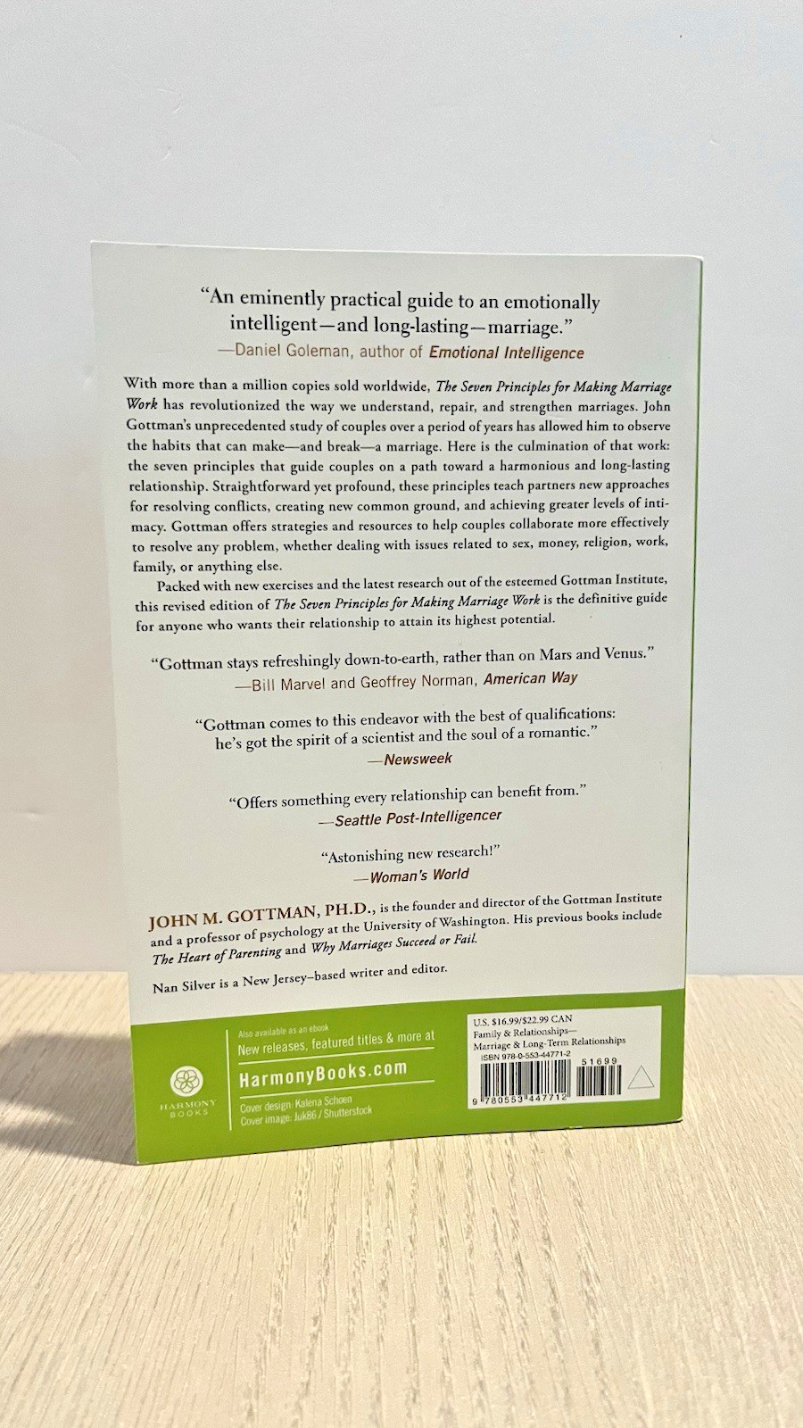 The Seven Principles for Making Marriage Work Paperback, John Gottman PhD