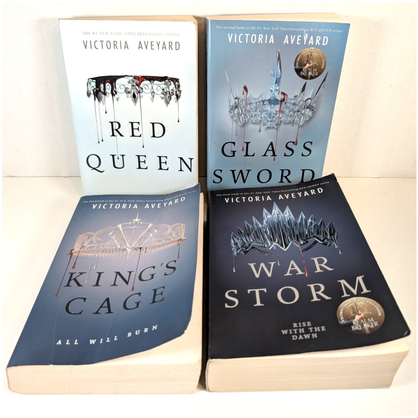 Near Complete Set RED QUEEN Books Series by Victoria Aveyard vol. 1-4 PB