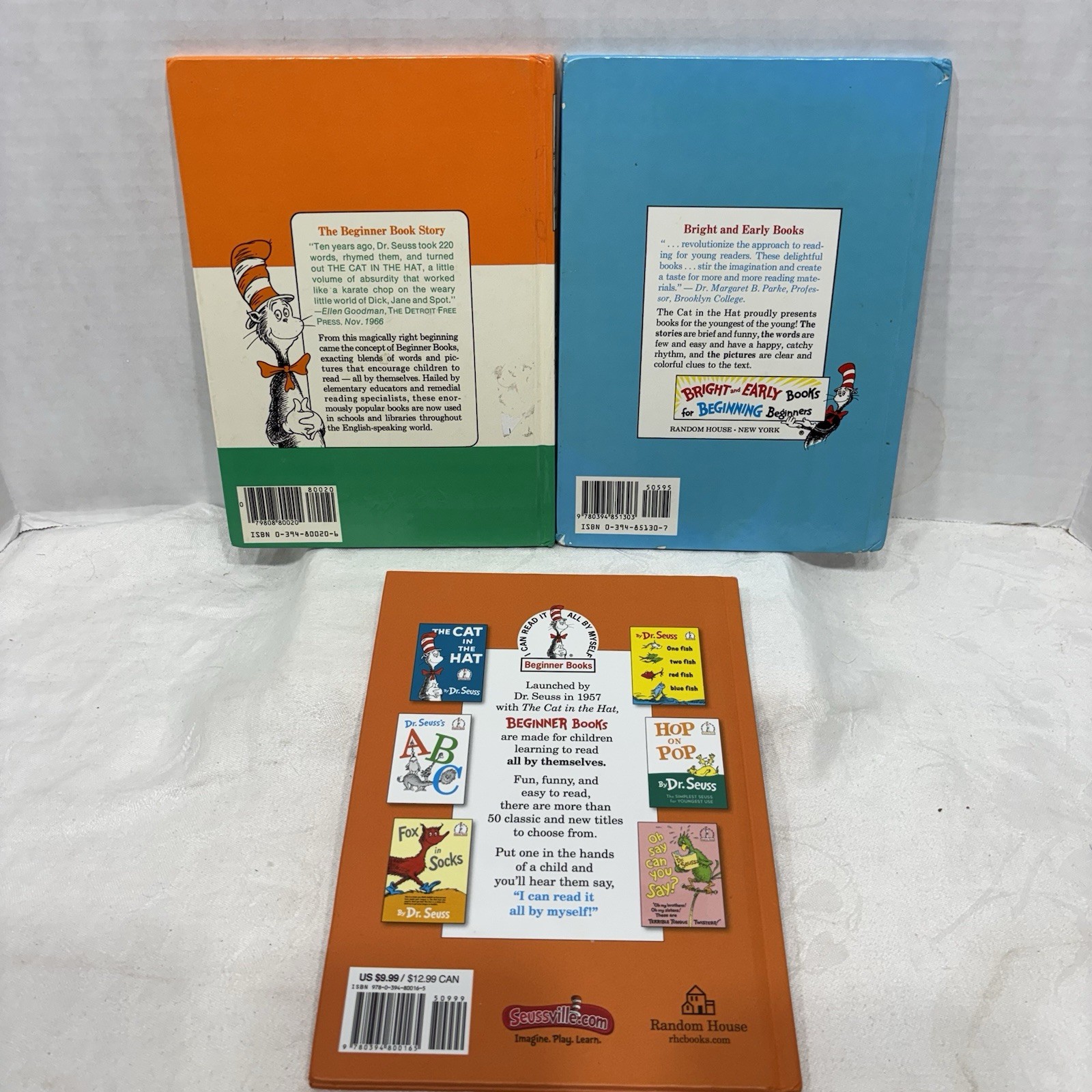 3 Vintage Dr. Seuss Books 9.25×6.75”