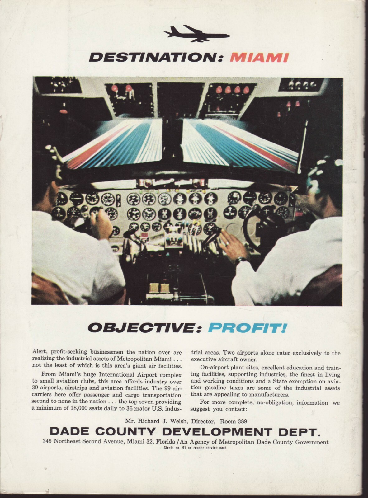 The AOPA Pilot Magazine – October 1962. J. Edgar Hoover. F.B.I.
