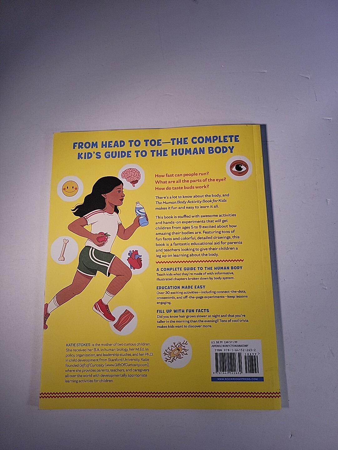Human Body Activity Book for Kids : Hands-On Fun for Grades K-3 by Katie Stokes
