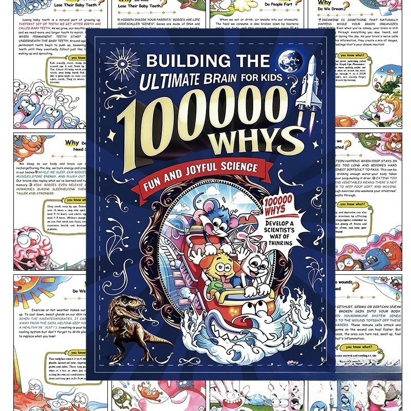 Children’s Encyclopedia Why 100,000 Kids Book USA Fun Learning Science Ages 6-12