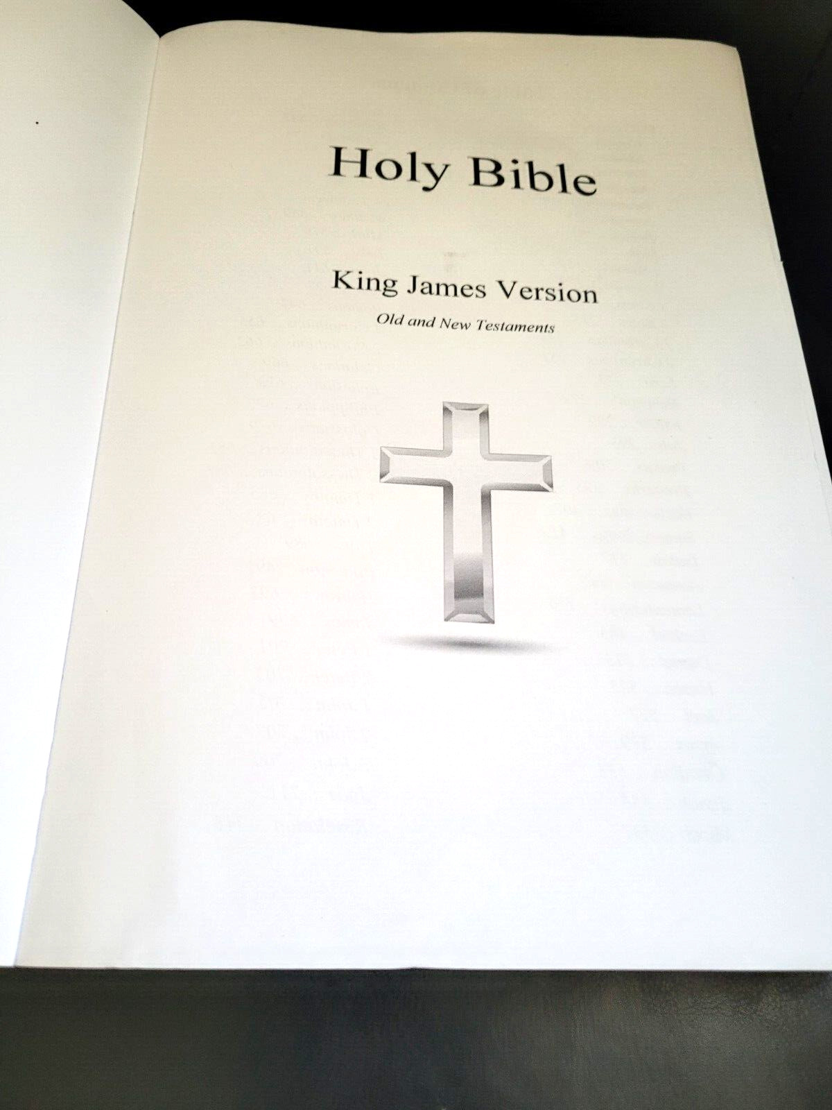 Extra Large 12 x 8.5″ Holy Bible: KJV King James Version Print Old New Testament