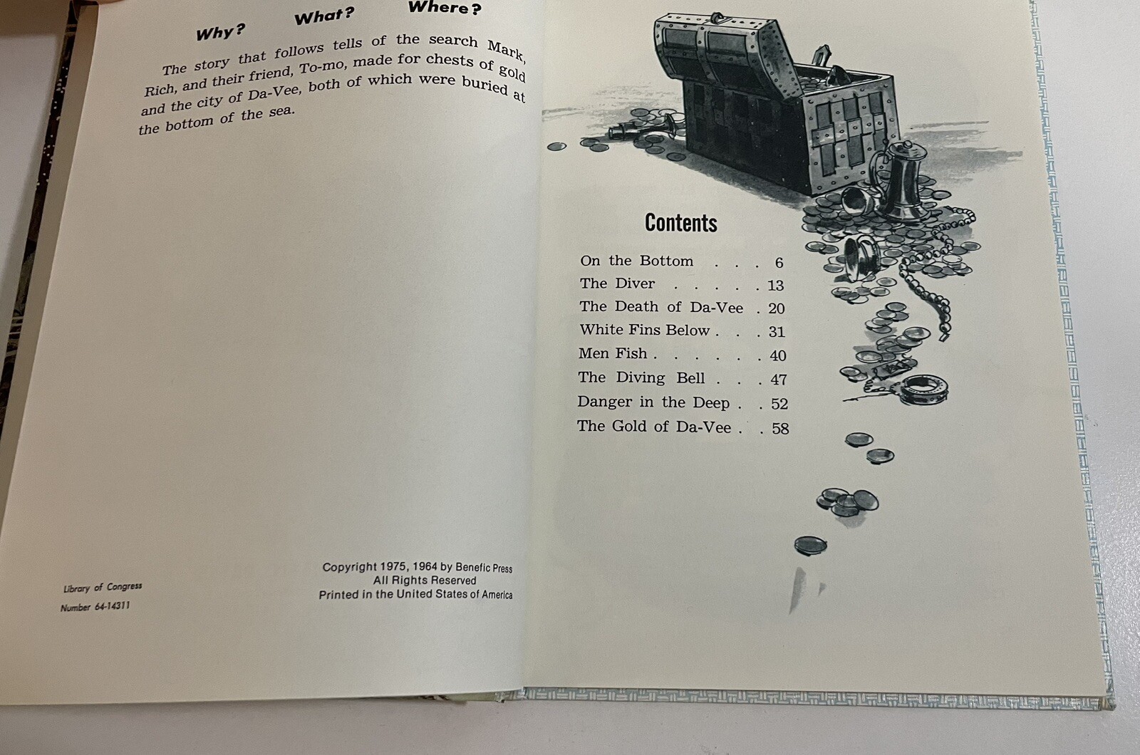 City Beneath the Sea Book Henry Bamman Robert 1975 World Of Adventure Series