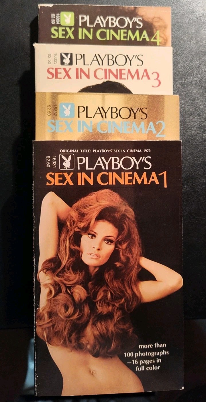 Vintage Box Set: Playboy’s “Sex In Cinema” Paperbacks Vol 1-4 (1971-1974) .