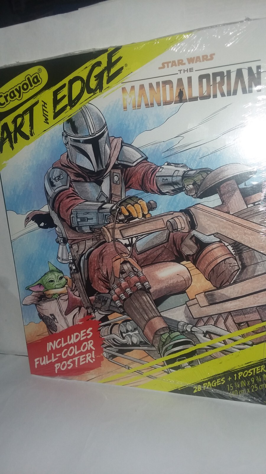 Crayola Art With Edge Star Wars The Mandalorian 28 Pages + 1 Poster New Sealed