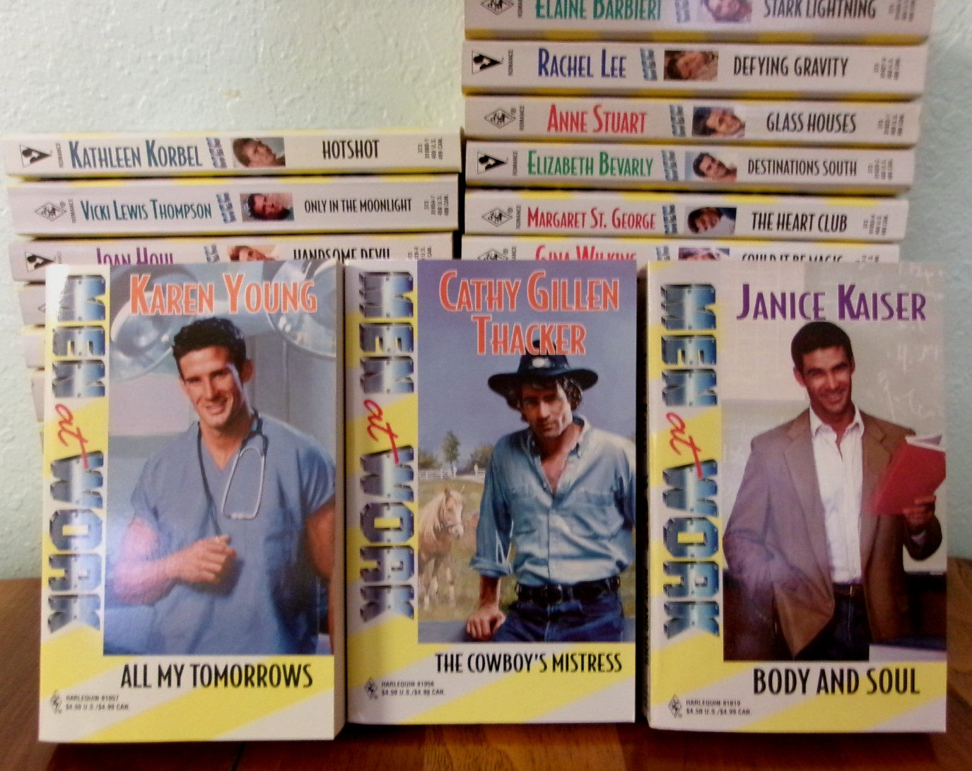 31 Harlequin ‘Men At Work’ Series Romance Novels Paperback Books 80’s/90s