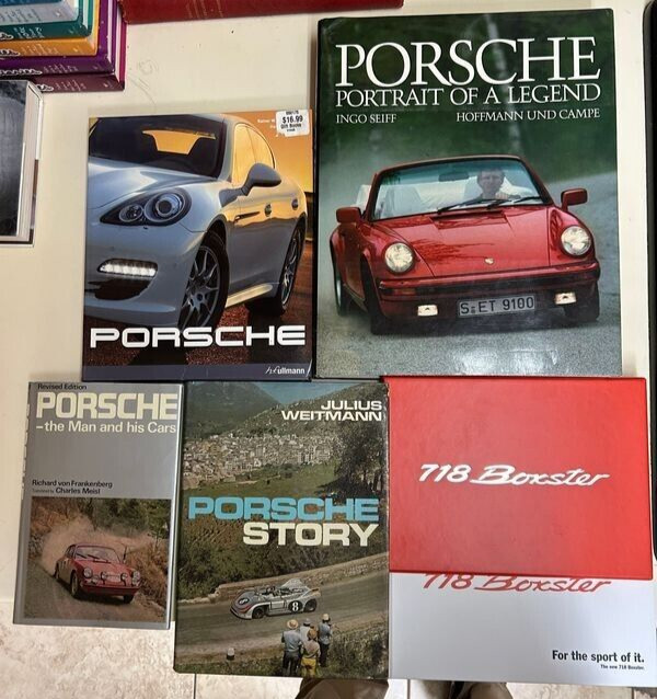 HUGE Lot Of 5 Porsche Books 911 914 356 924 944 968 BOXSTER