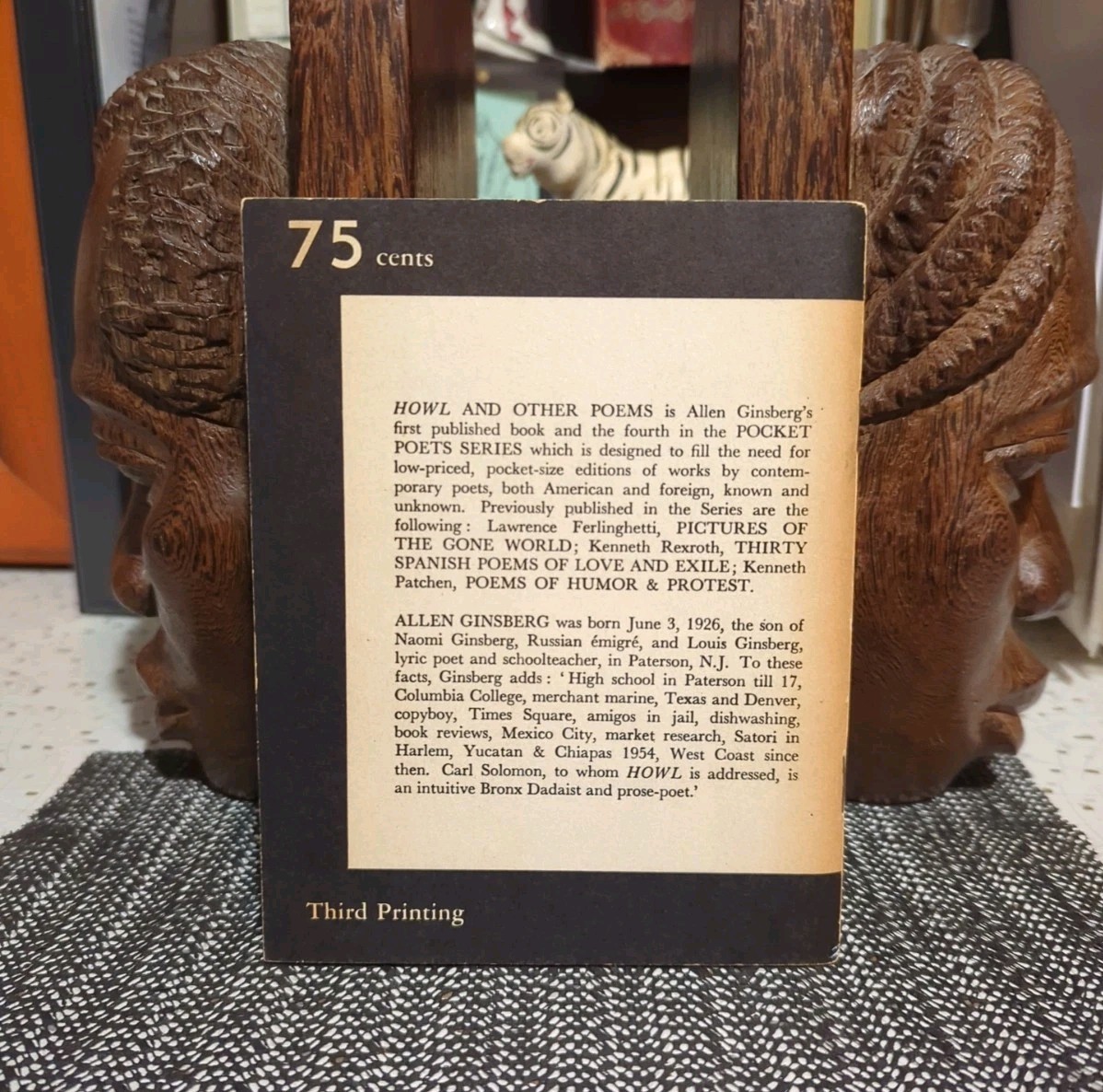 Allen Ginsberg Howl 1st Edition 3rd Printing 1957 City Lights Pocket Poets #4
