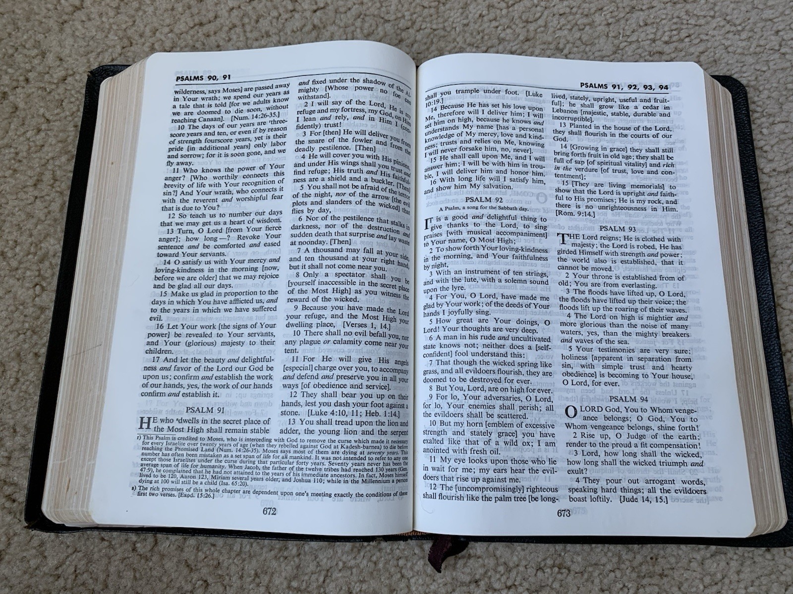 The Amplified Bible AMPC – 1965 Edition 4th Printing – Zondervan Leather