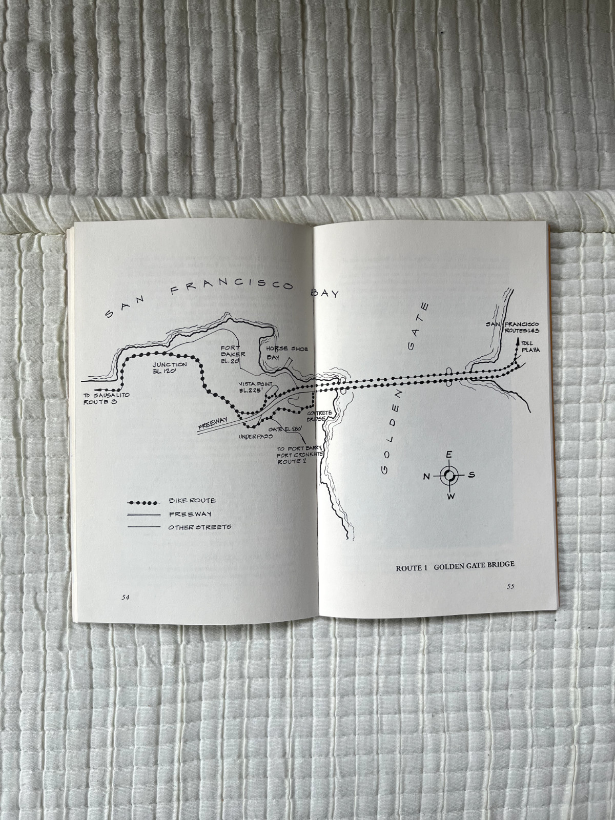 Bay Area Bikeways By Tom Standing 1972 Ten Speed Press, Excellent Condition