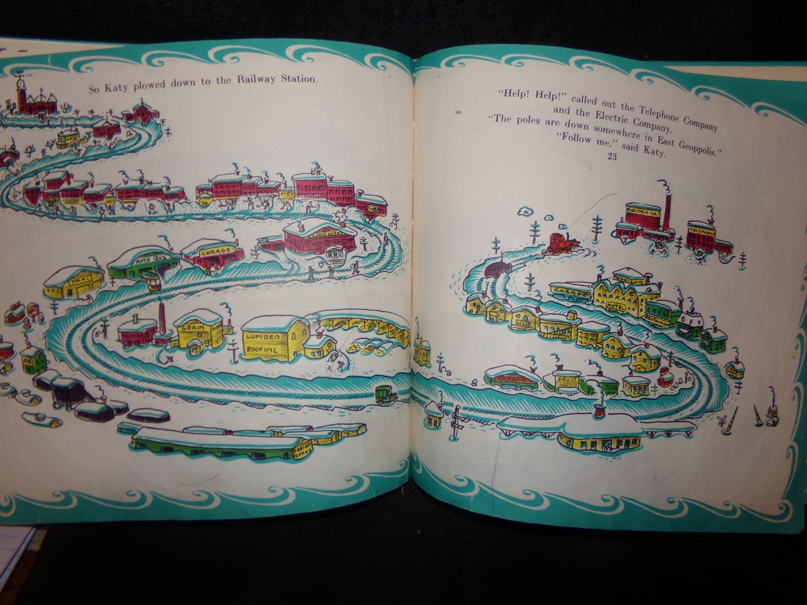 Katy And the Big Snow, Virginia Lee Burton, Vintage Hardcover, FREE SHIPPING