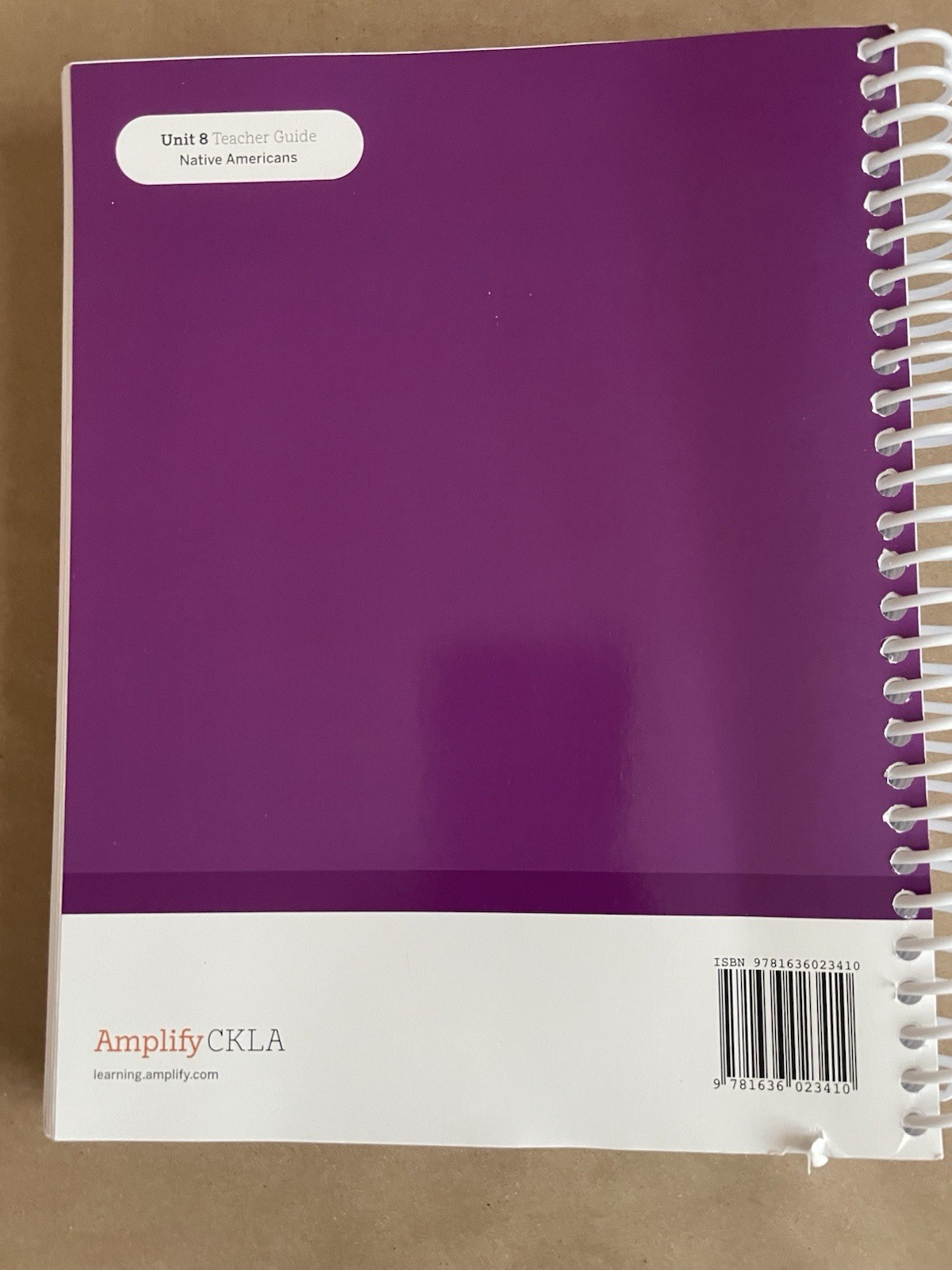 Amplify Core Knowledge Lang. Arts: Unit 8 Native Americans TEACHER GUIDE Grade 5