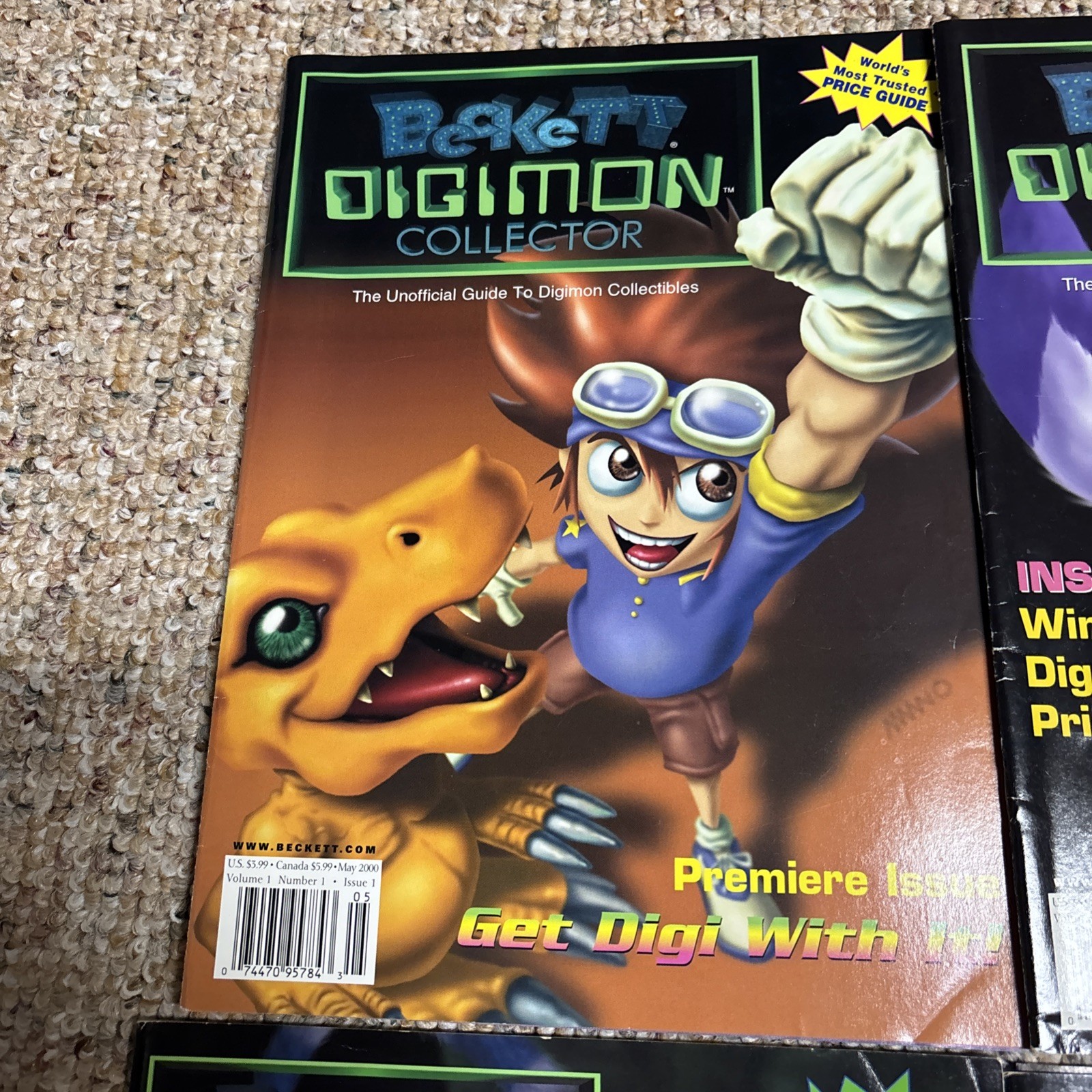 Lot of 6 Vintage 2000 #1-6 Digimon Books – conditions vary +Let’s find Digimon