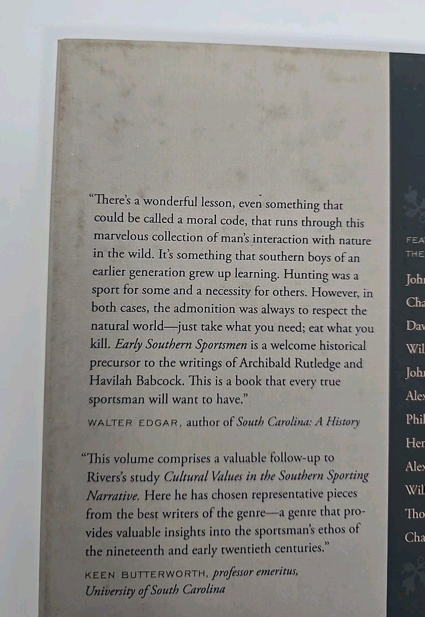 Early Southern Sports and Sportsmen 1830-1910 Jacob F Rivers III
