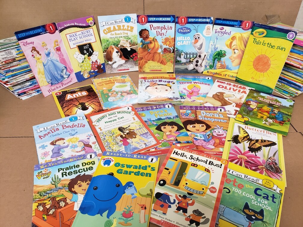 Lot of 10 Level 1~RL~Ready to-I Can Read-Step into Reading-Learn Read Books MIX