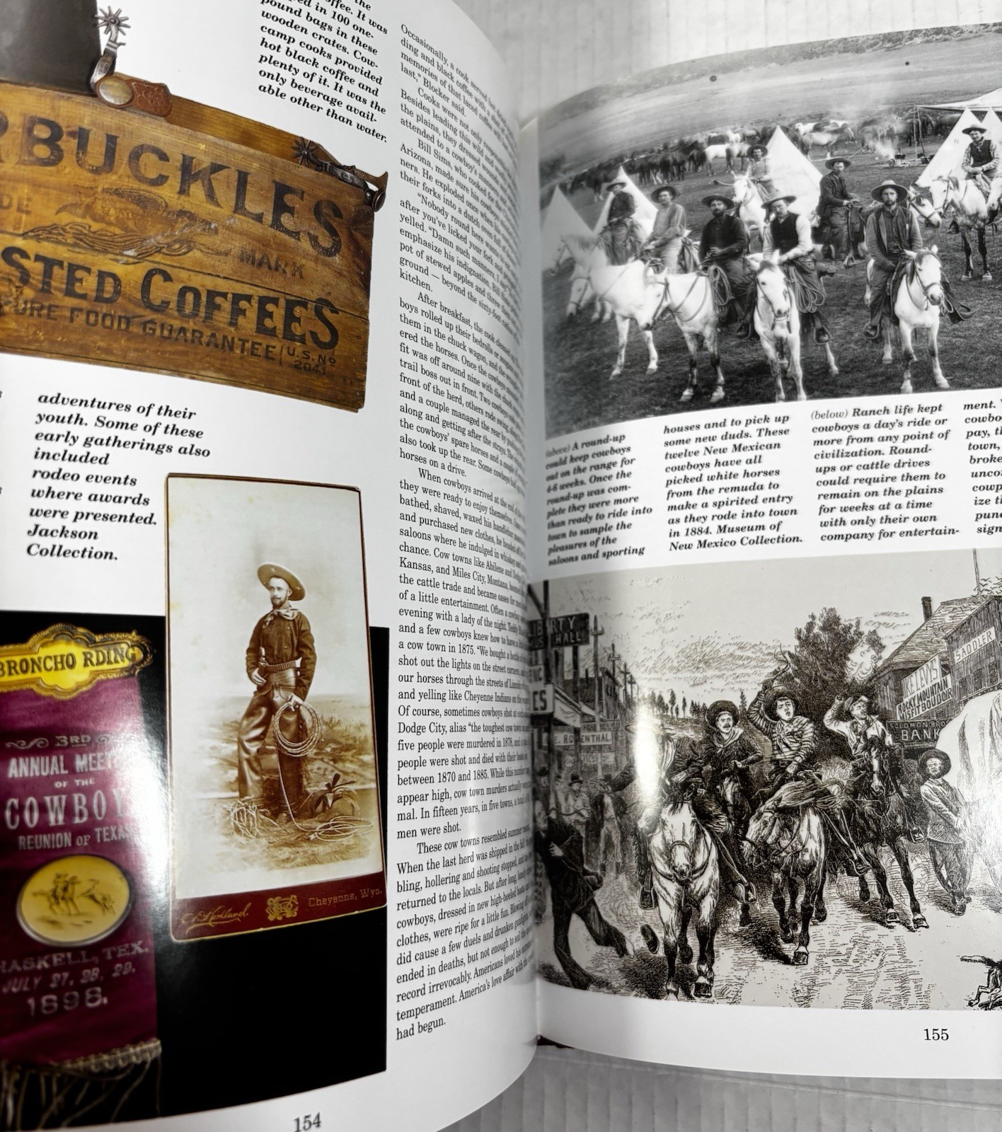 Cowboys & Trappings of the Old West HCDJ Book Illustrated Roy Rogers Manns Photo