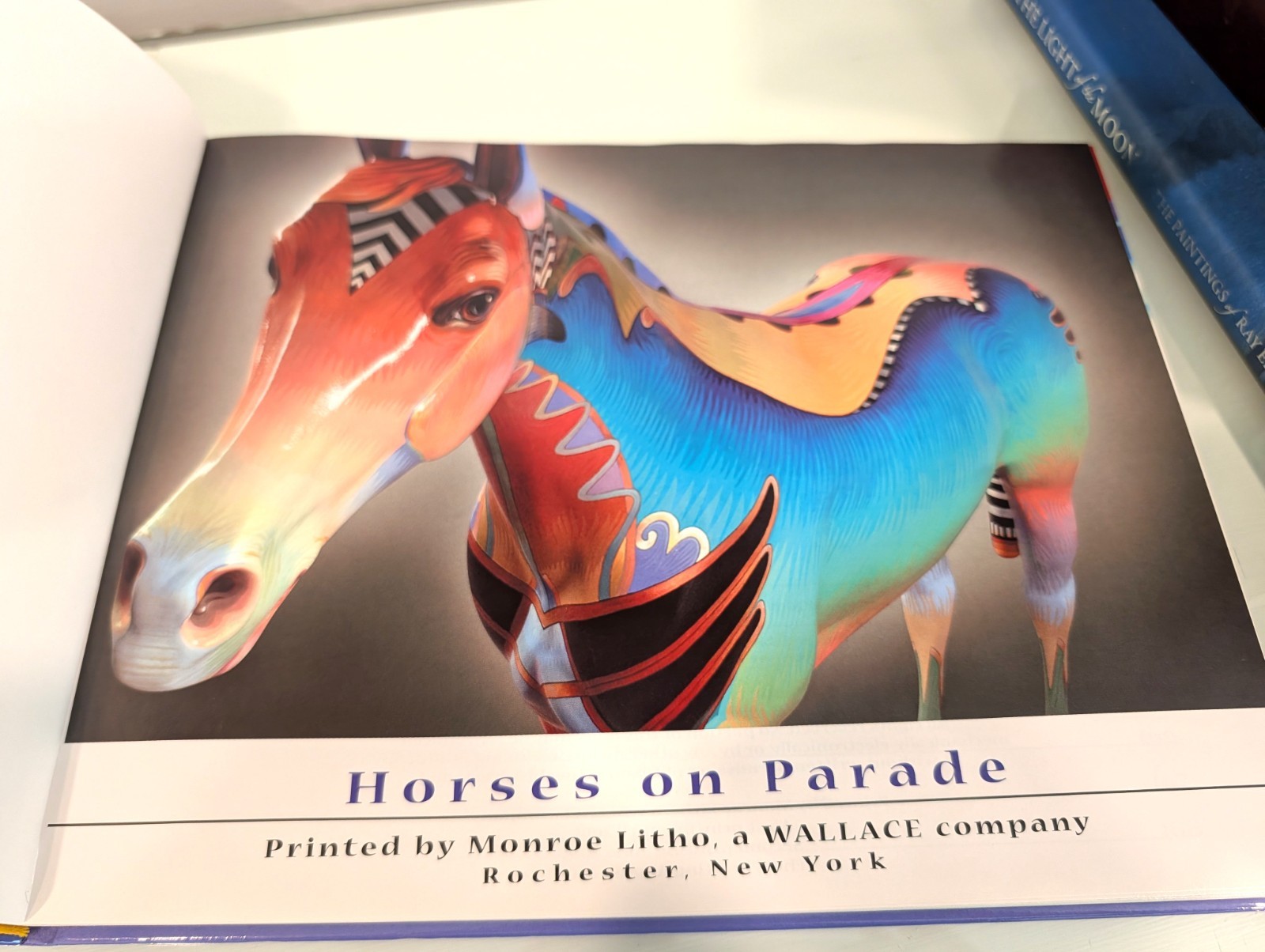 Horses On Parade Rochester NY Colorful Hardback Book Art Project Coffee Table