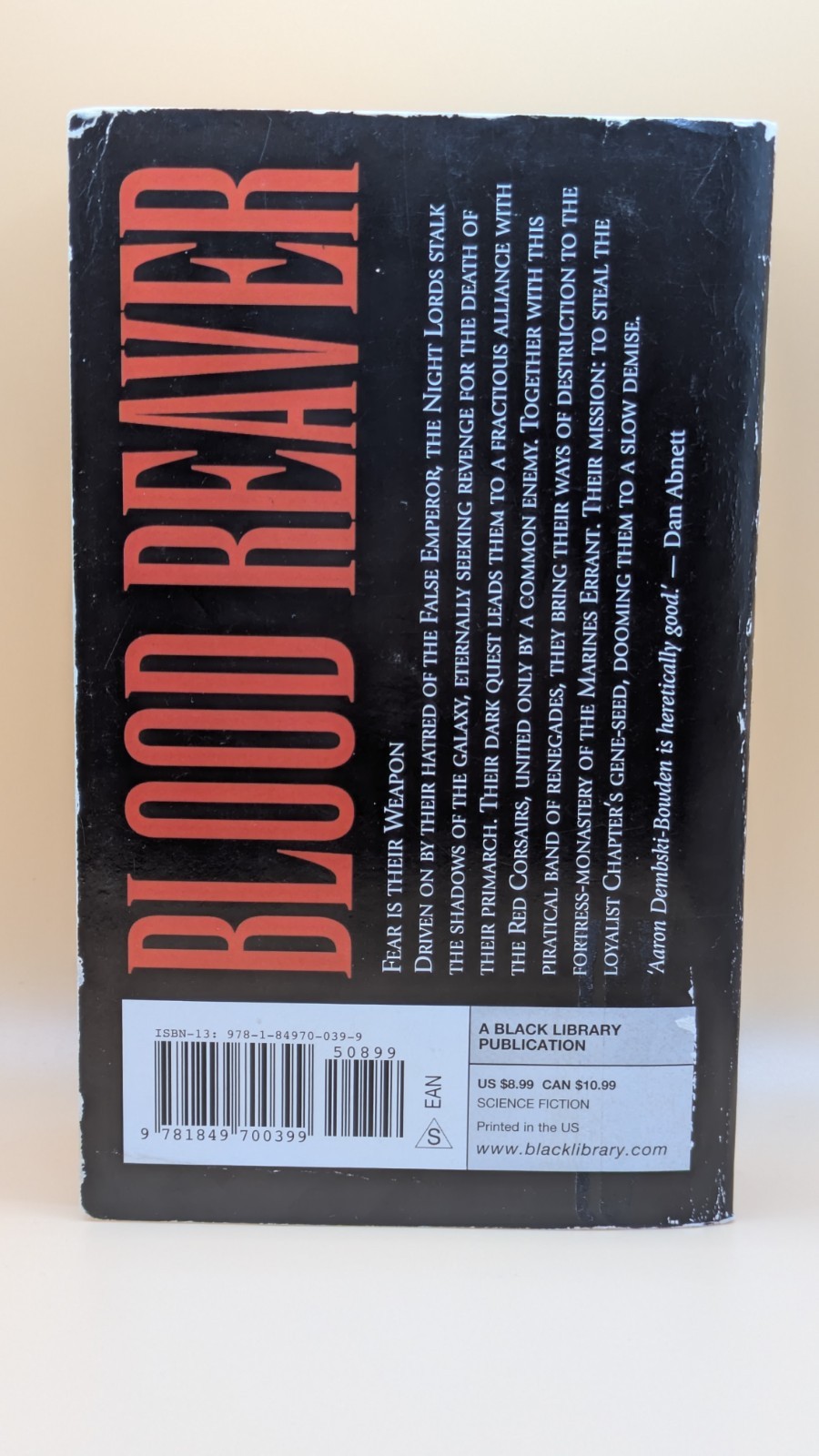 Blood Reaver – Night Lords Series – Aaron Dembski-Bowden – Warhammer 40k – Exlib