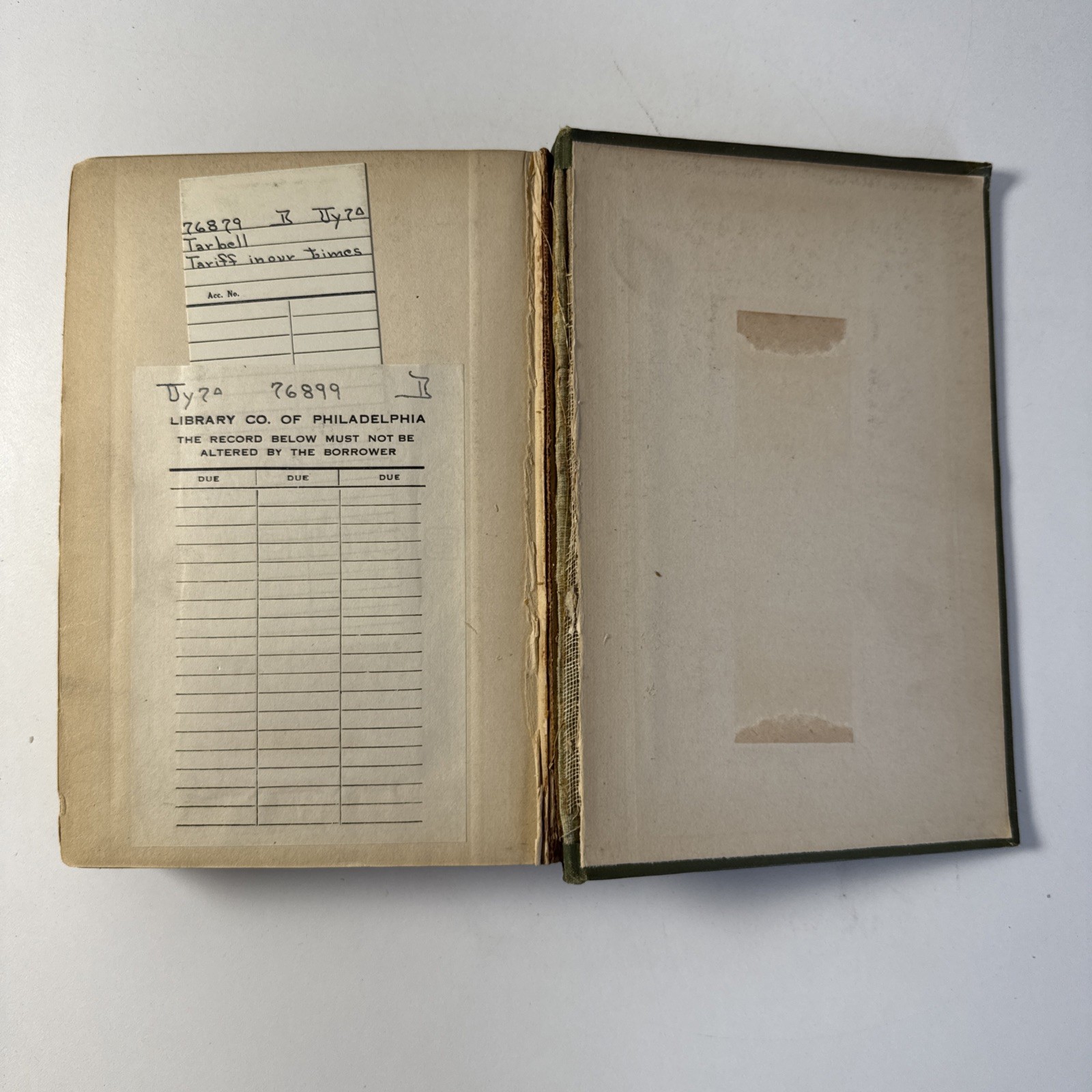The Tariff in Our Times Tarbell, Ida M. – 1911 Vintage Economic, Trade Book