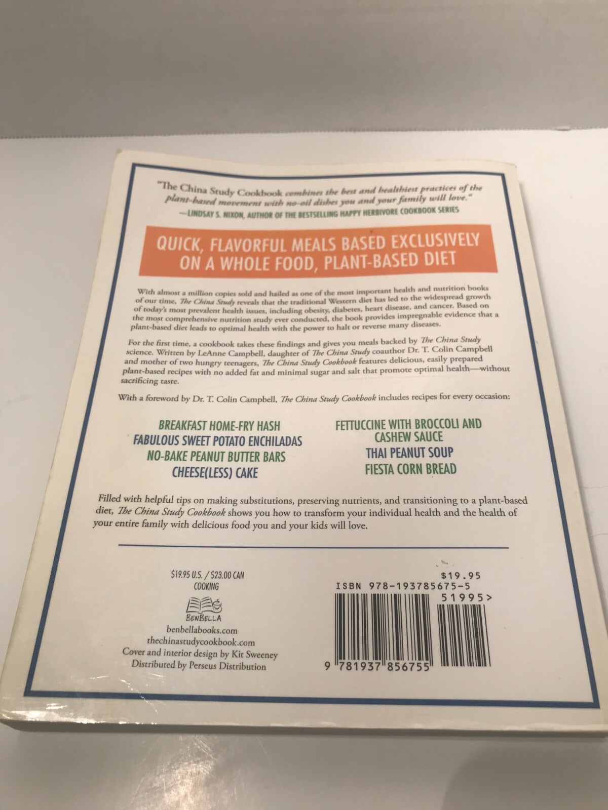 The China Study Weight Loss Long-Term Health Book AND Cookbook Set Vegan