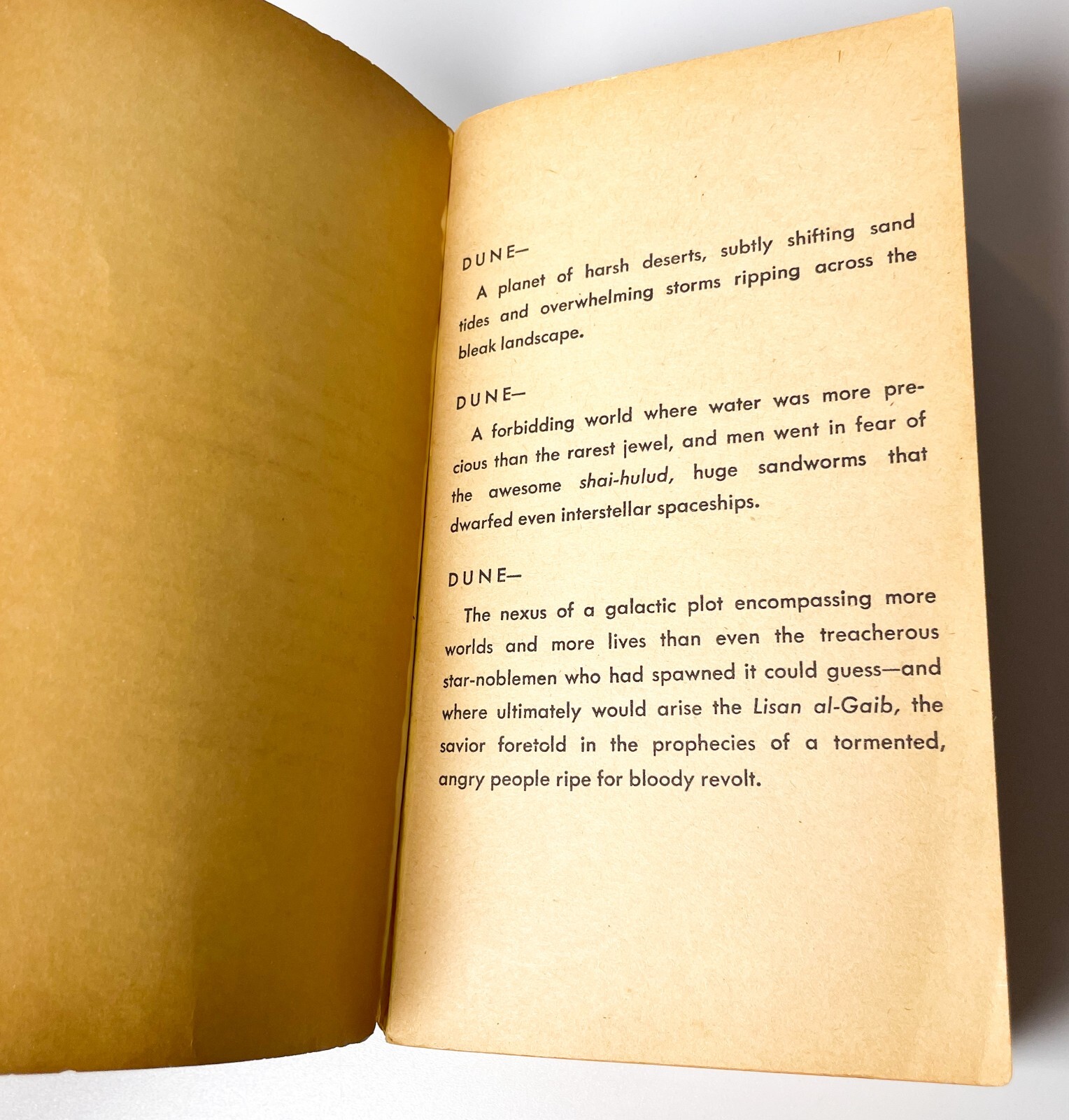 Dune by Frank Herbert Ace Books 1965 $1.25 Paperback