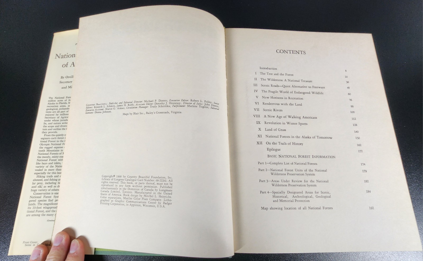 The National Forests of America 1968 HC DJ Orville Freeman Michael Frome
