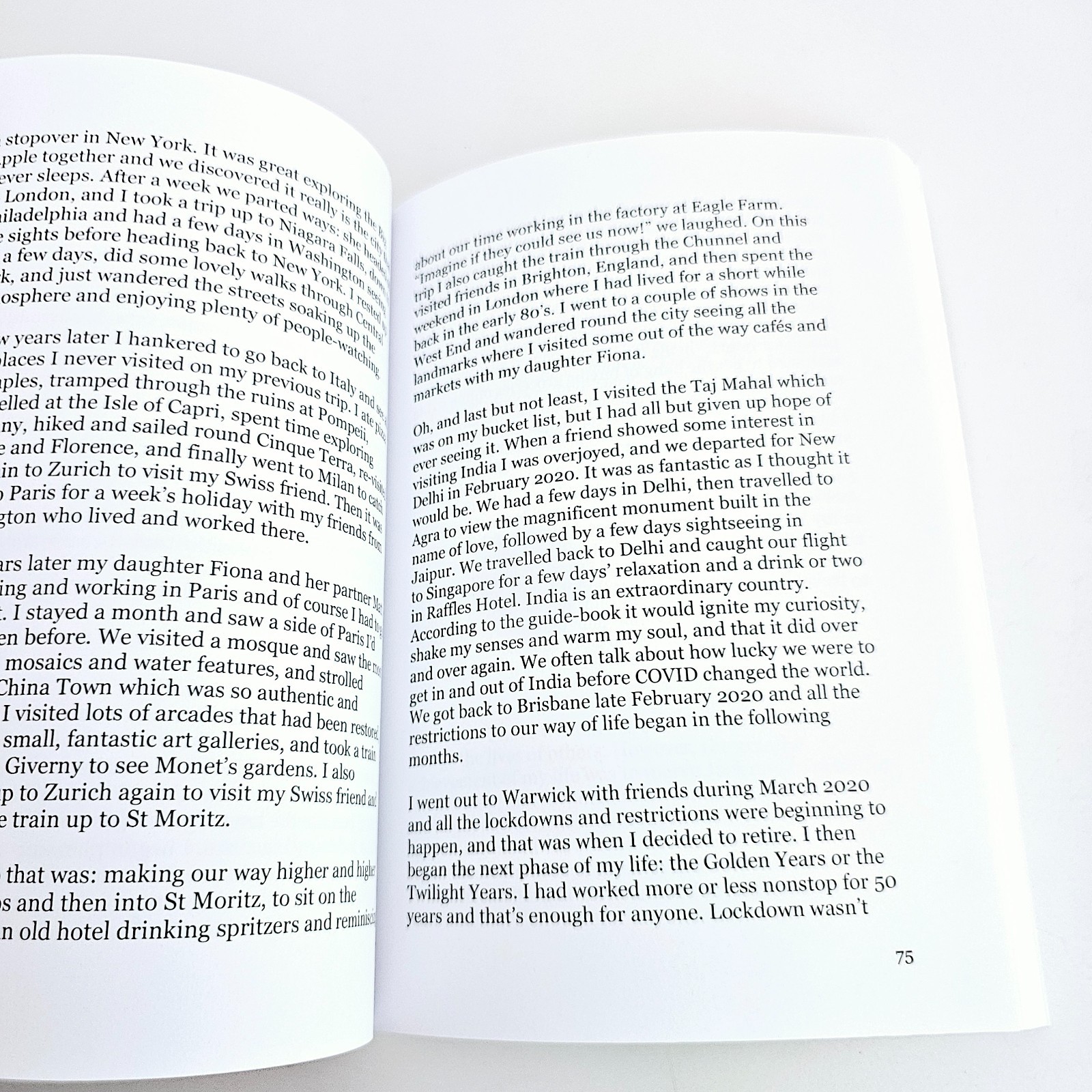 Extra Ordinary Lives Steve Wilson Life Writing Class Redcliffe QLD Book