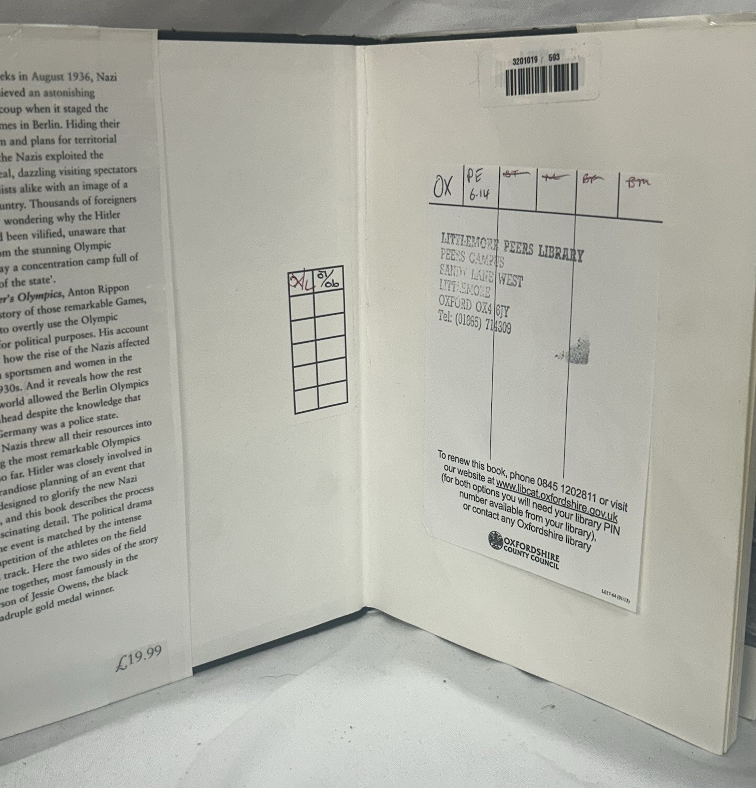 Hitler’s Olympics: The Story of the 1936 Nazi Games, Rippon, Anton Book