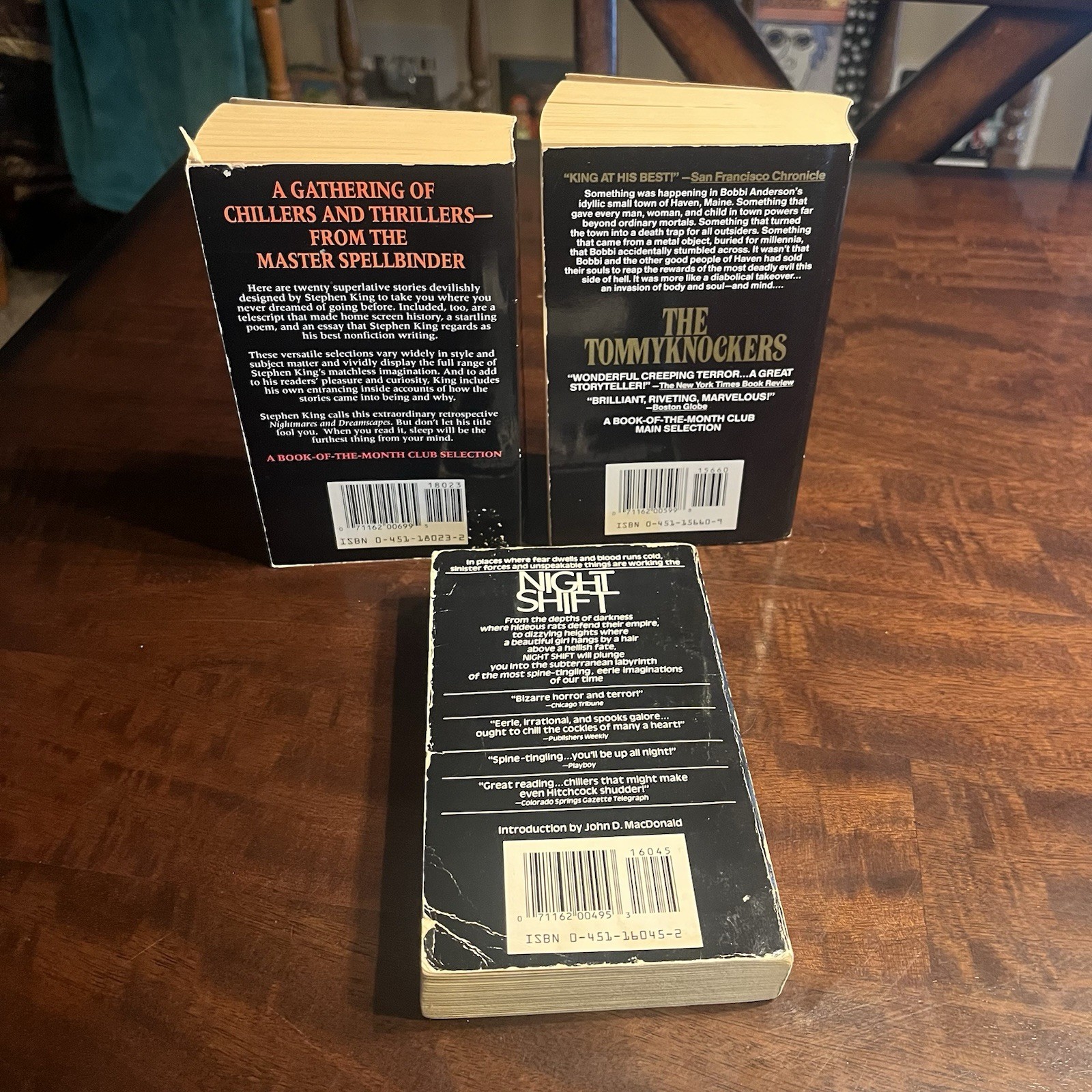 Stephen King Vintage Paperback Lot (3) Night Shift Tommyknockers Nightmares