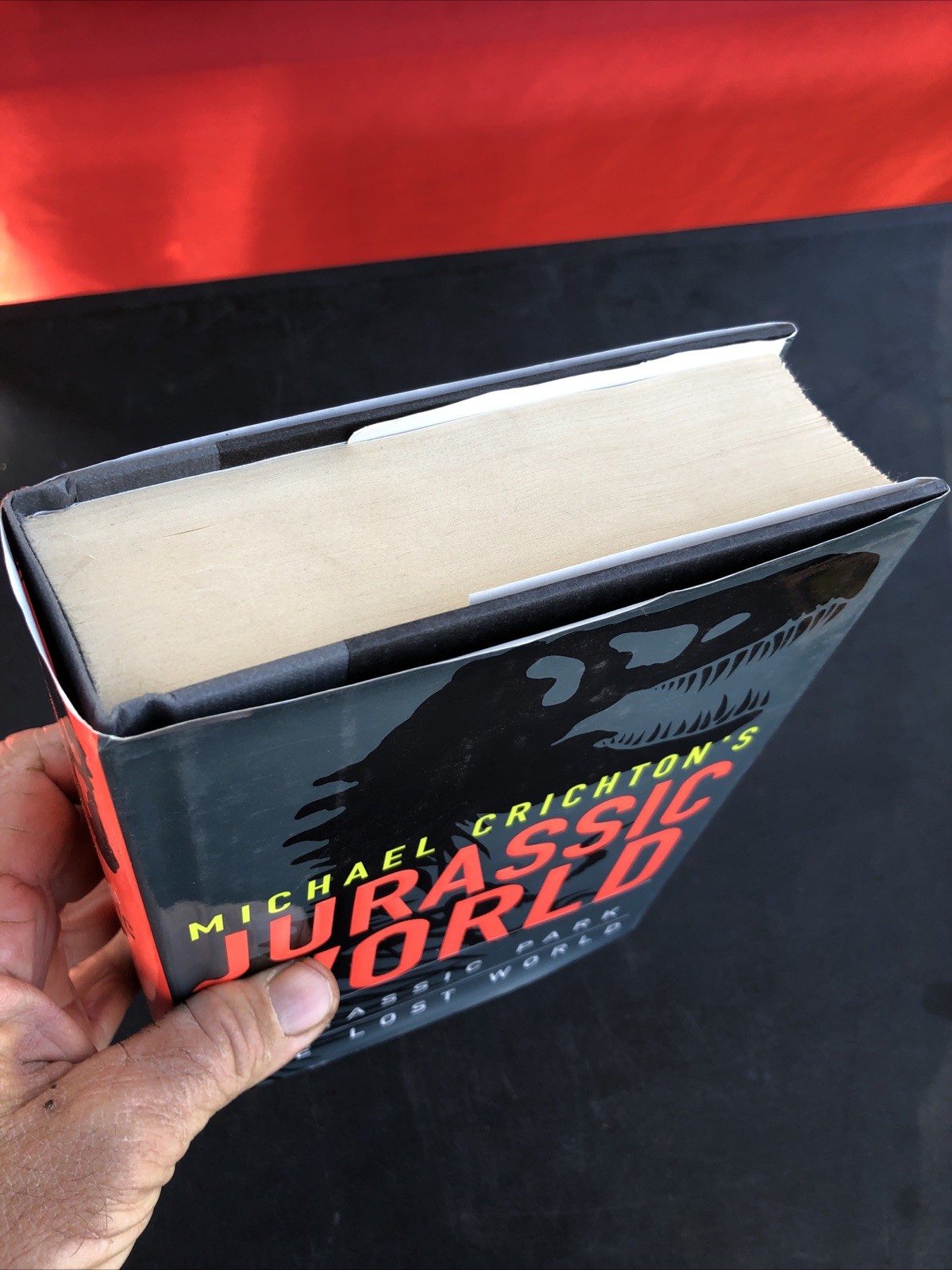 First Edition Michael Crichton’s Jurassic World 1997 Hardcover Deckled Pages